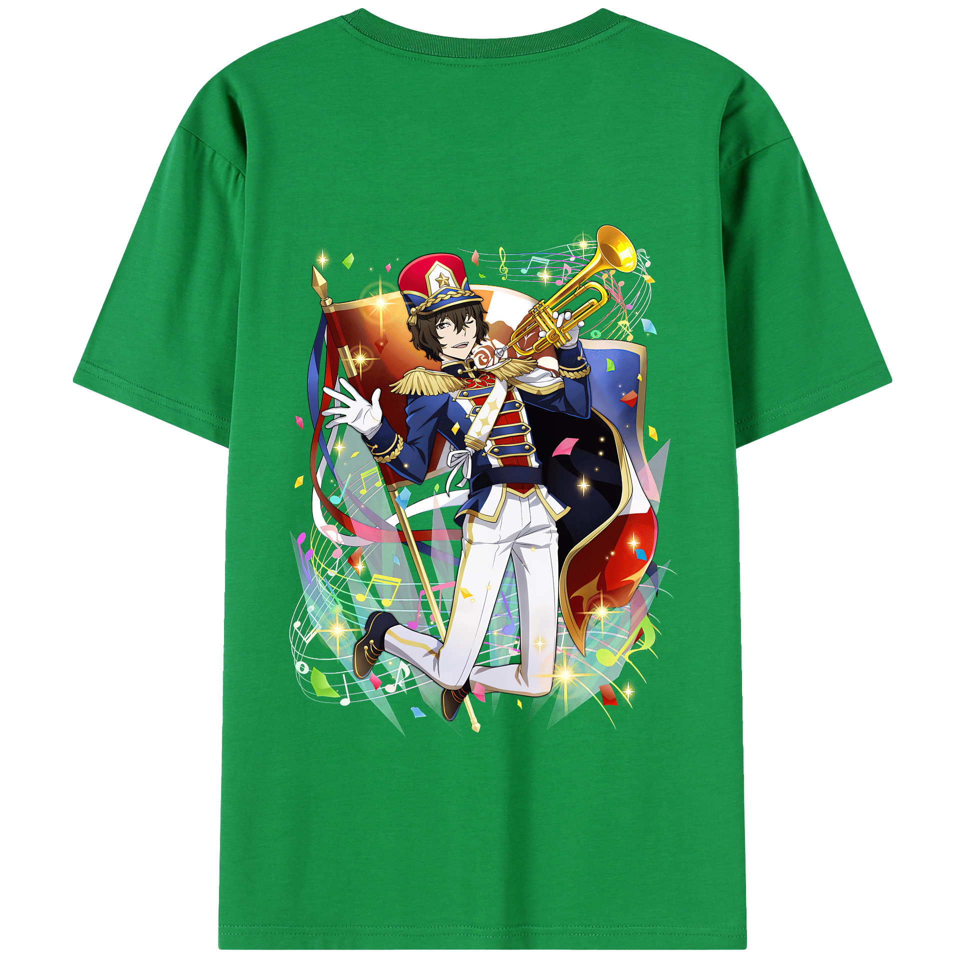 （画像用） 文豪ストレイドッグス Bungo Stray Dogs 綿100％半袖Tシャツ（背面プリント）