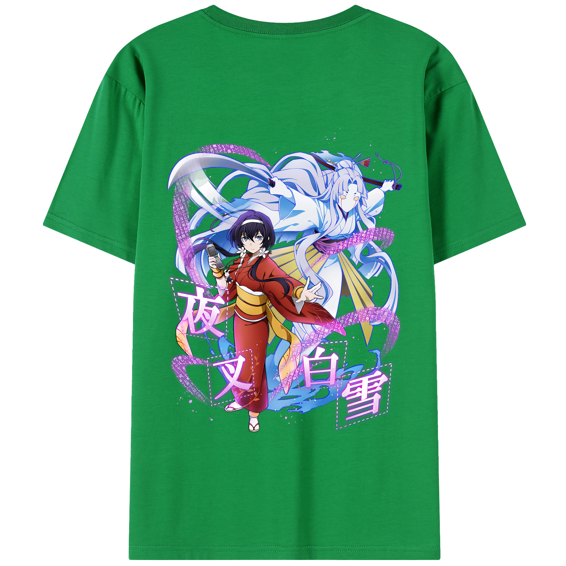 （画像用） 文豪ストレイドッグス Bungo Stray Dogs 綿100％半袖Tシャツ（背面プリント）