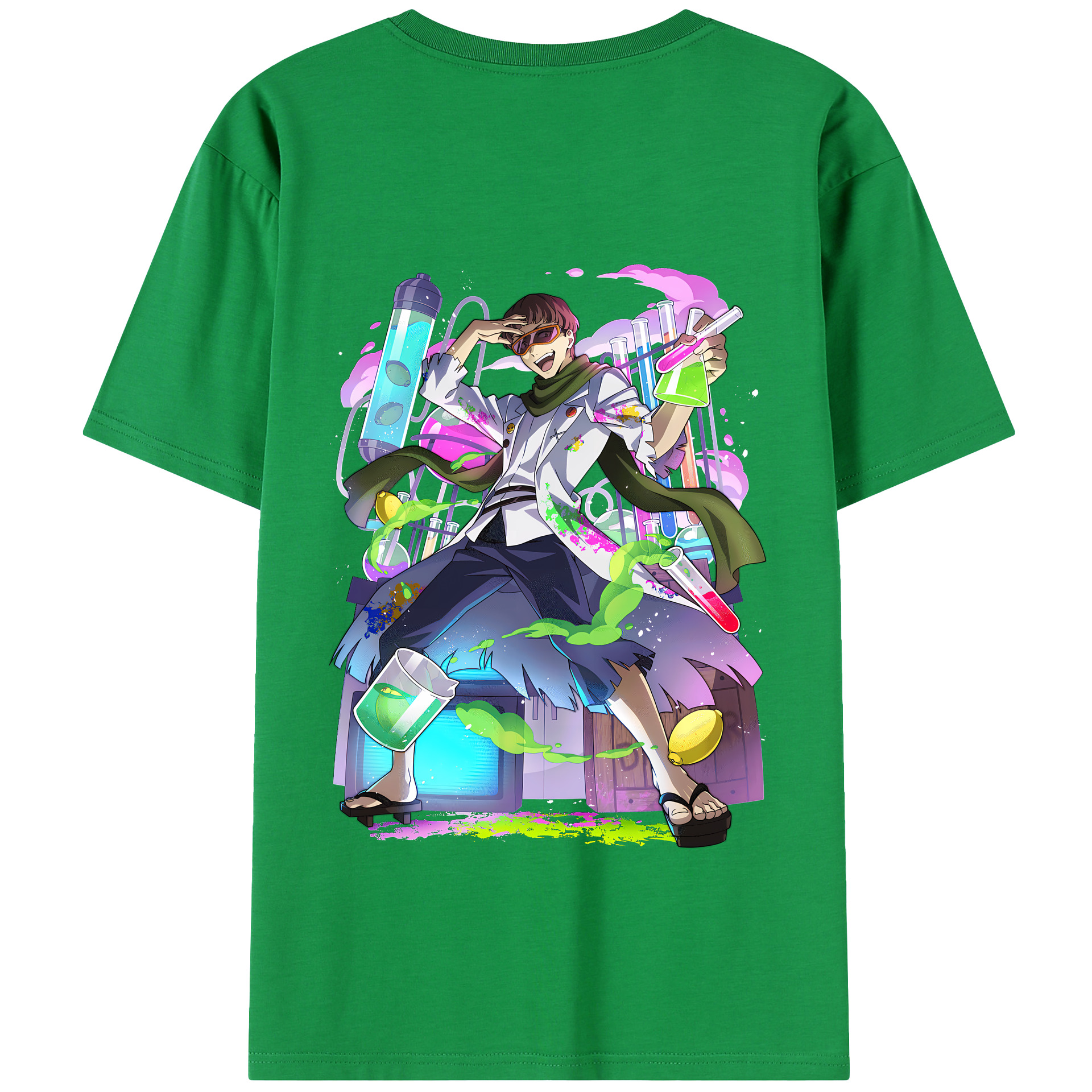 （画像用） 文豪ストレイドッグス Bungo Stray Dogs 綿100％半袖Tシャツ（背面プリント）