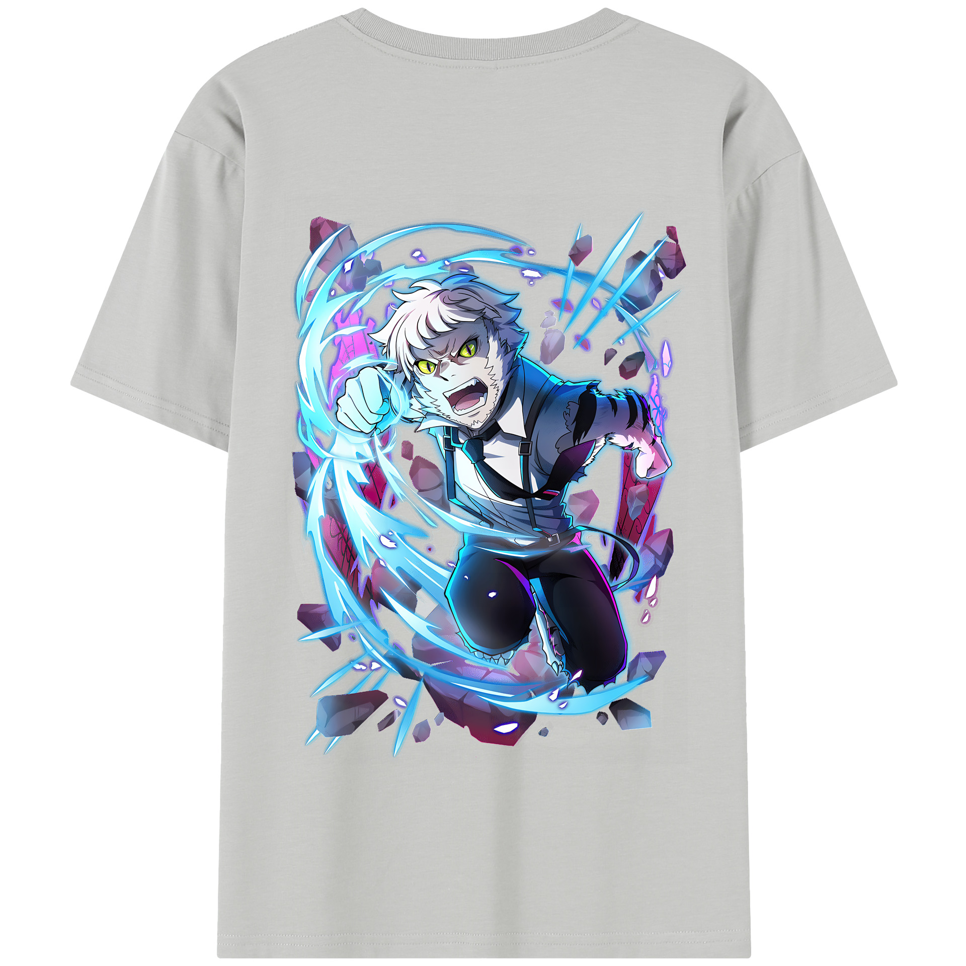 （画像用） 文豪ストレイドッグス Bungo Stray Dogs 綿100％半袖Tシャツ（背面プリント）
