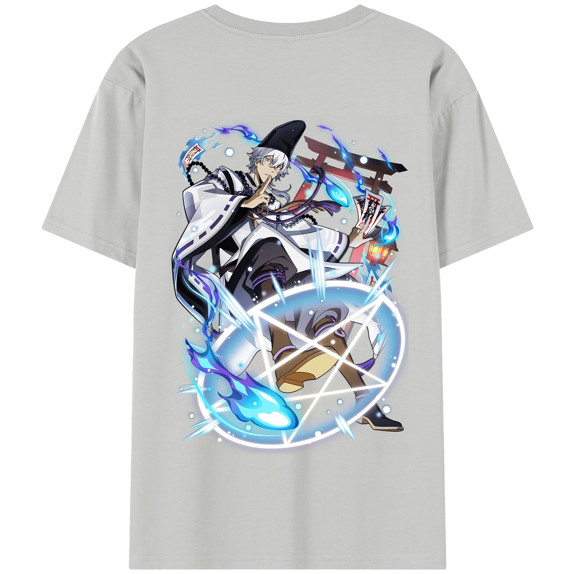 （画像用） 文豪ストレイドッグス Bungo Stray Dogs 綿100％半袖Tシャツ（背面プリント）