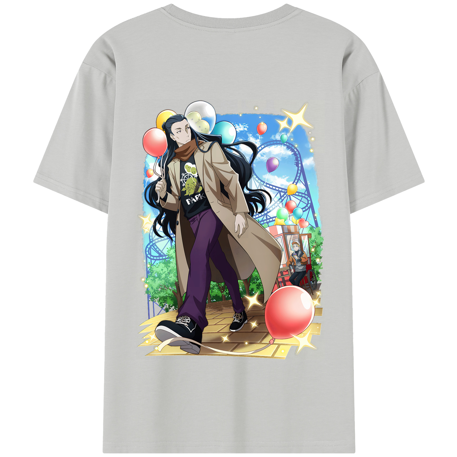 （画像用） 文豪ストレイドッグス Bungo Stray Dogs 綿100％半袖Tシャツ（背面プリント）