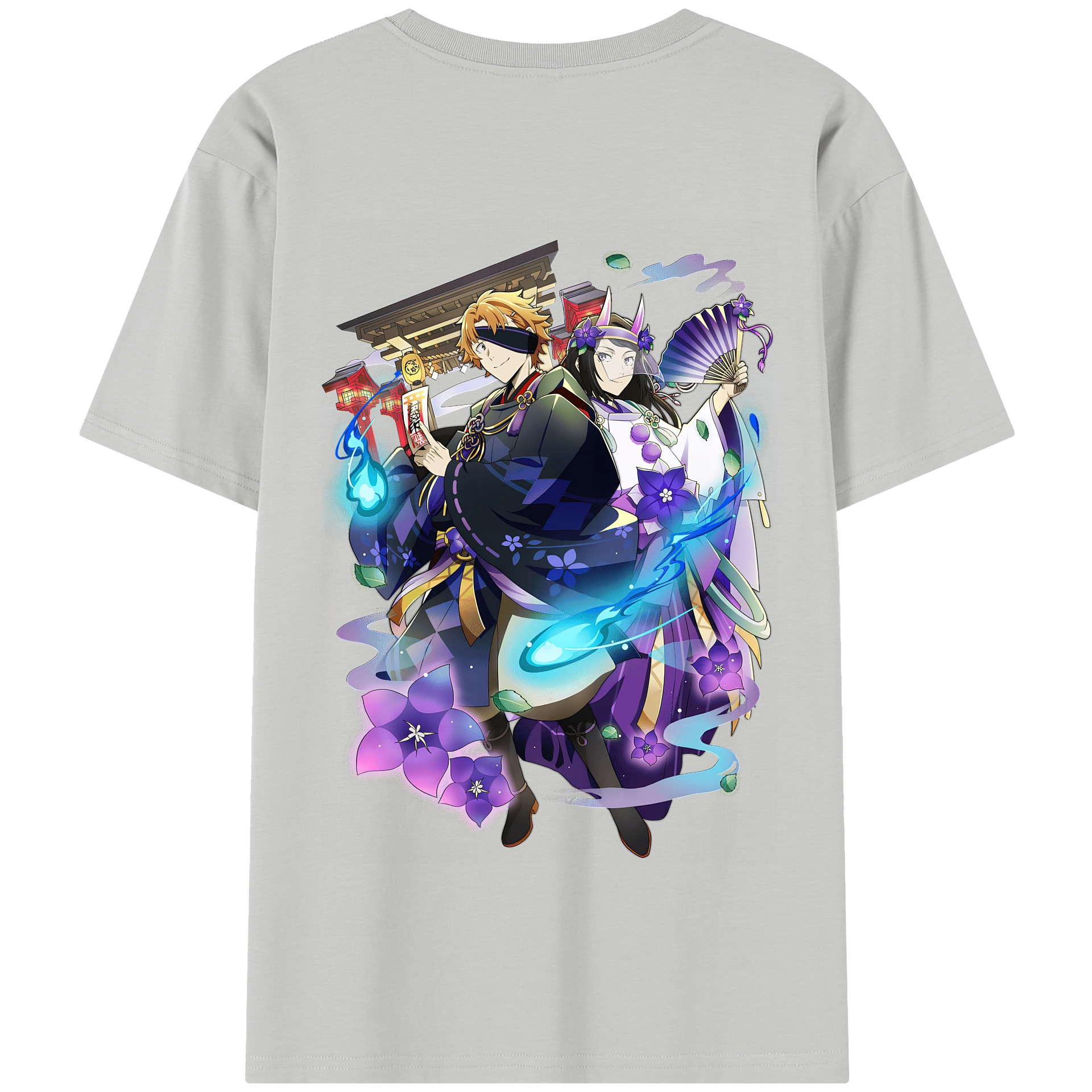 （画像用） 文豪ストレイドッグス Bungo Stray Dogs 綿100％半袖Tシャツ（背面プリント）