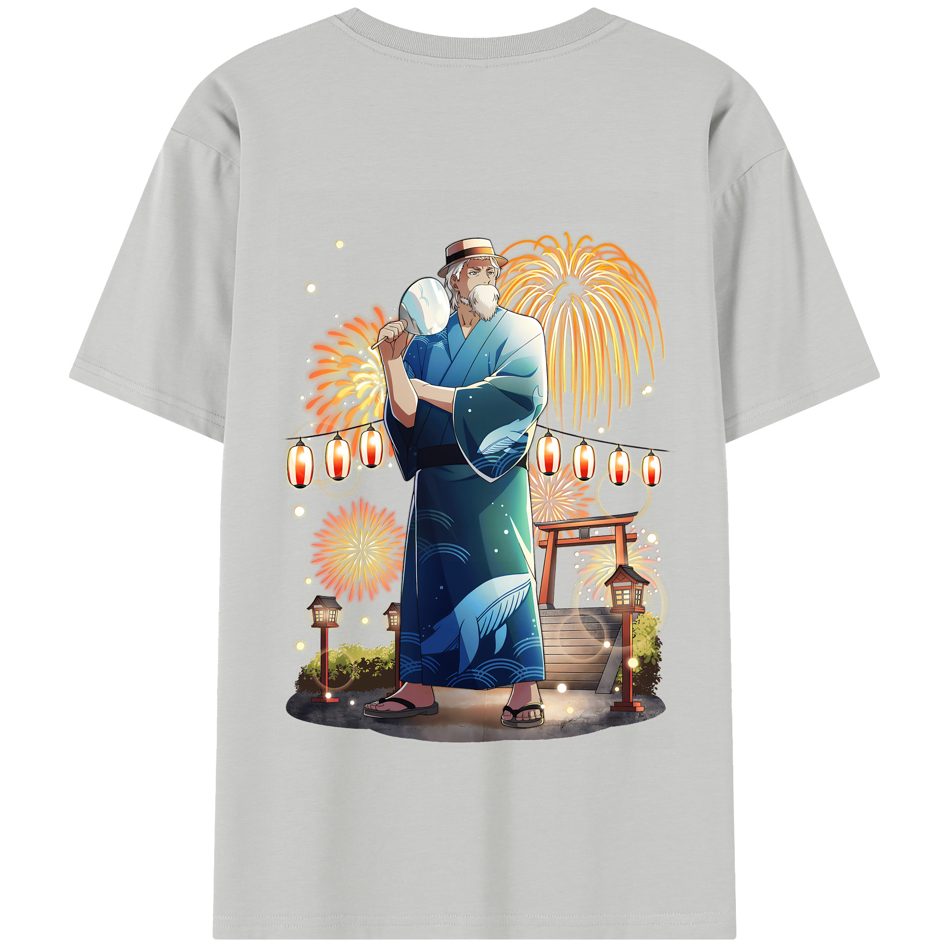 （画像用） 文豪ストレイドッグス Bungo Stray Dogs 綿100％半袖Tシャツ（背面プリント）