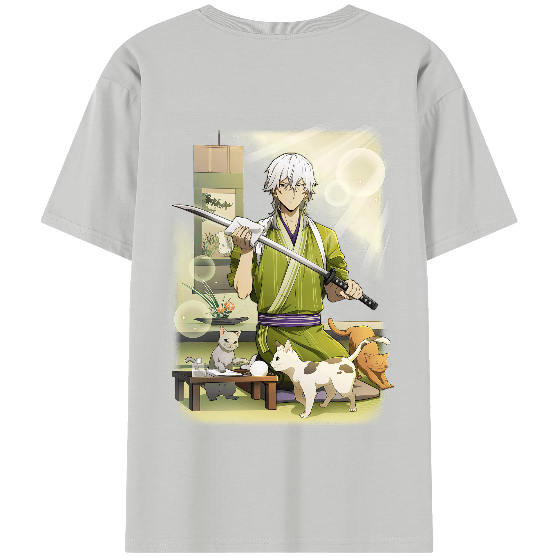 （画像用） 文豪ストレイドッグス Bungo Stray Dogs 綿100％半袖Tシャツ（背面プリント）