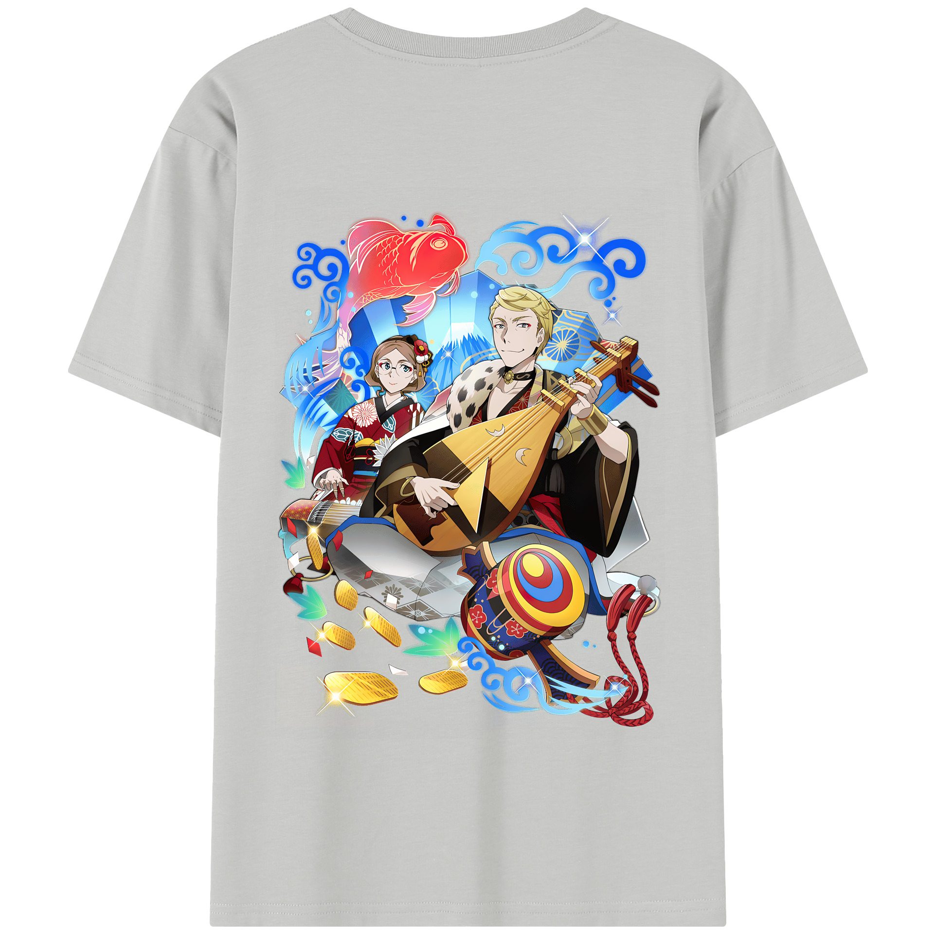 （画像用） 文豪ストレイドッグス Bungo Stray Dogs 綿100％半袖Tシャツ（背面プリント）