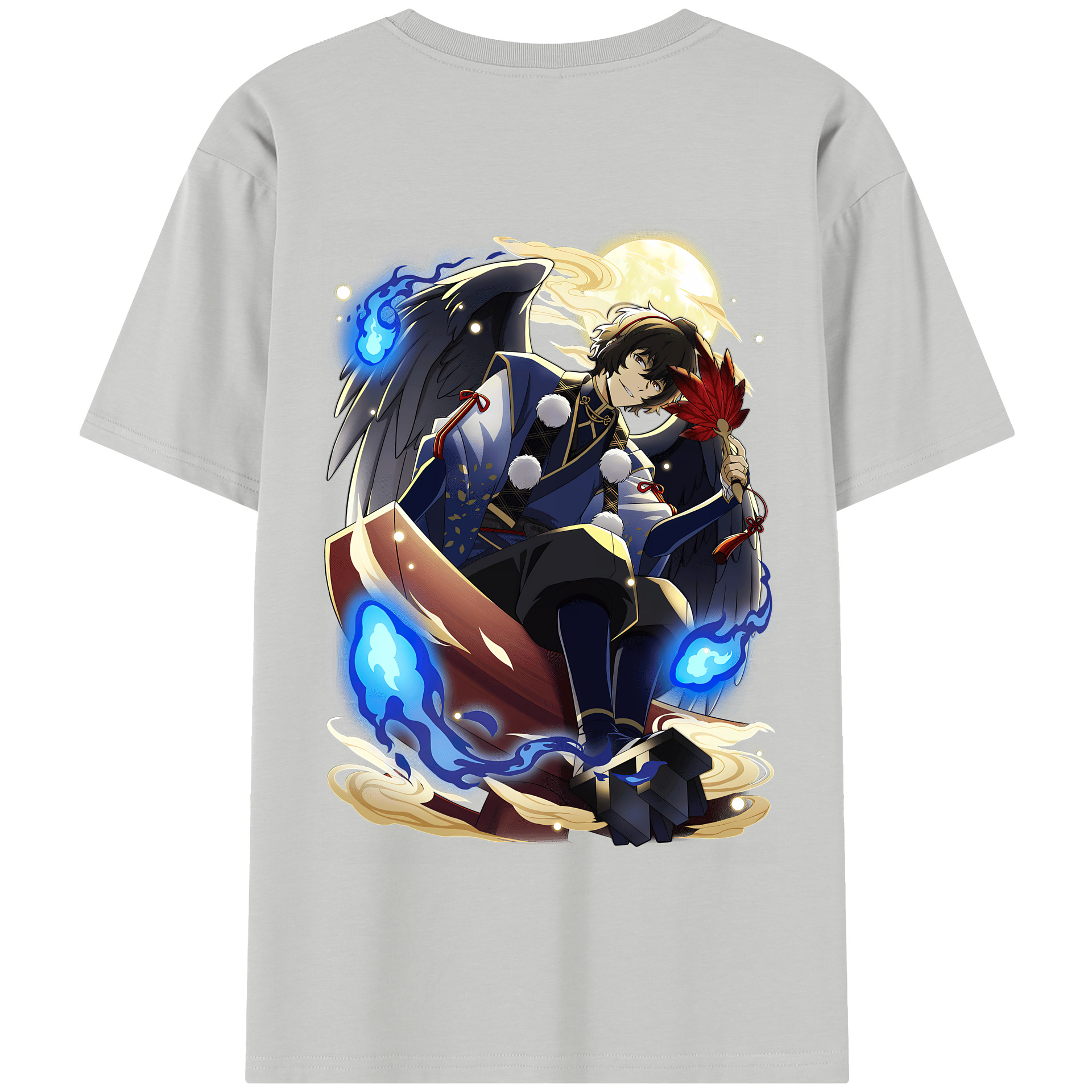 （画像用） 文豪ストレイドッグス Bungo Stray Dogs 綿100％半袖Tシャツ（背面プリント）