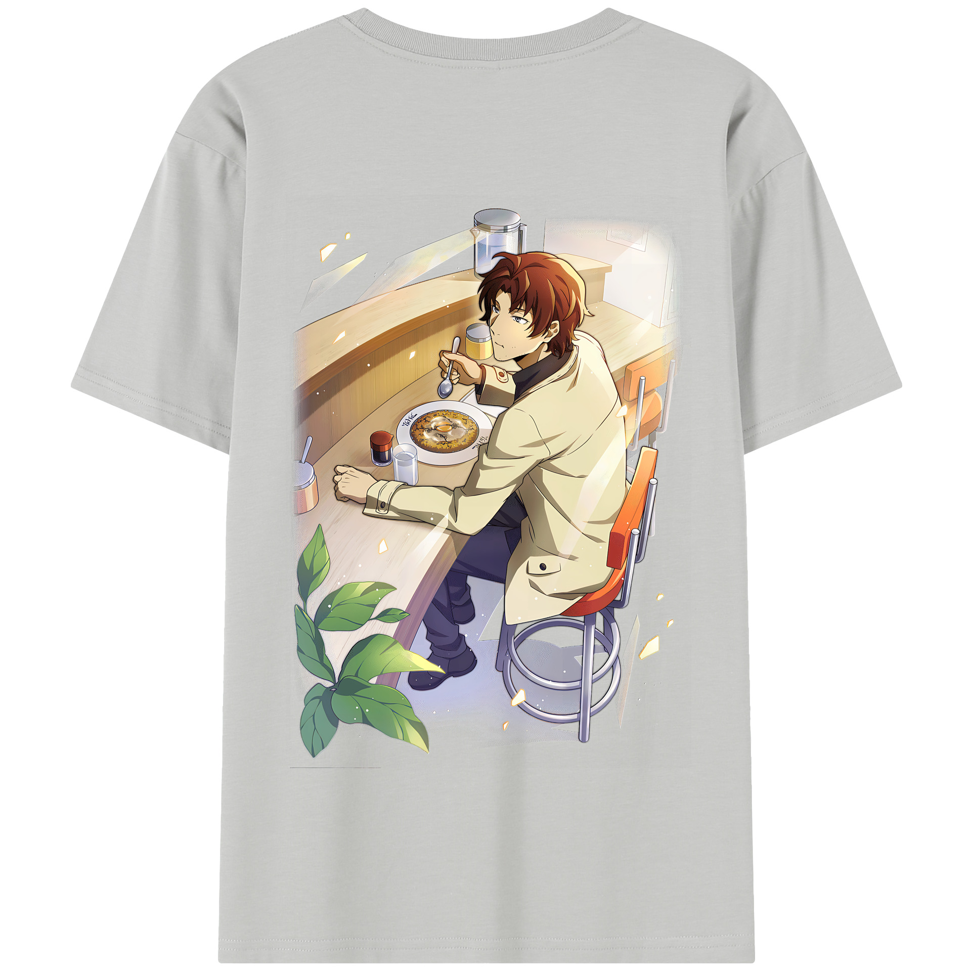 （画像用） 文豪ストレイドッグス Bungo Stray Dogs 綿100％半袖Tシャツ（背面プリント）