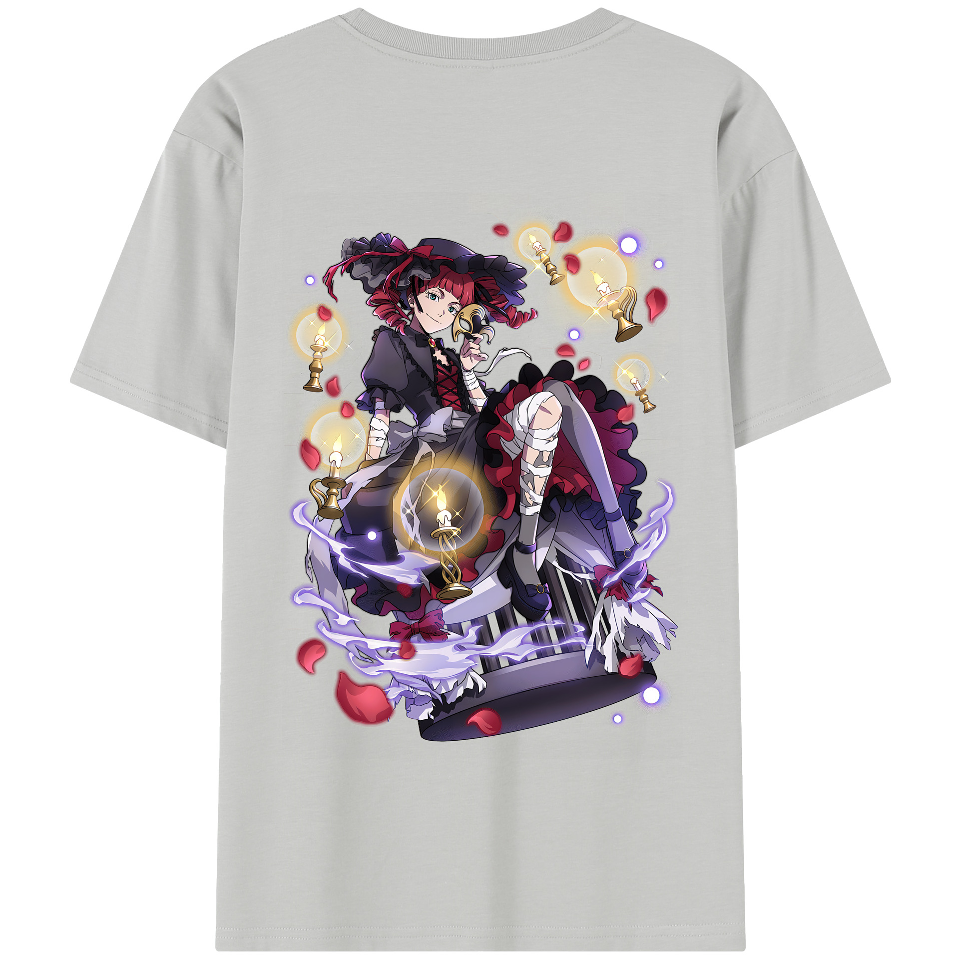 （画像用） 文豪ストレイドッグス Bungo Stray Dogs 綿100％半袖Tシャツ（背面プリント）