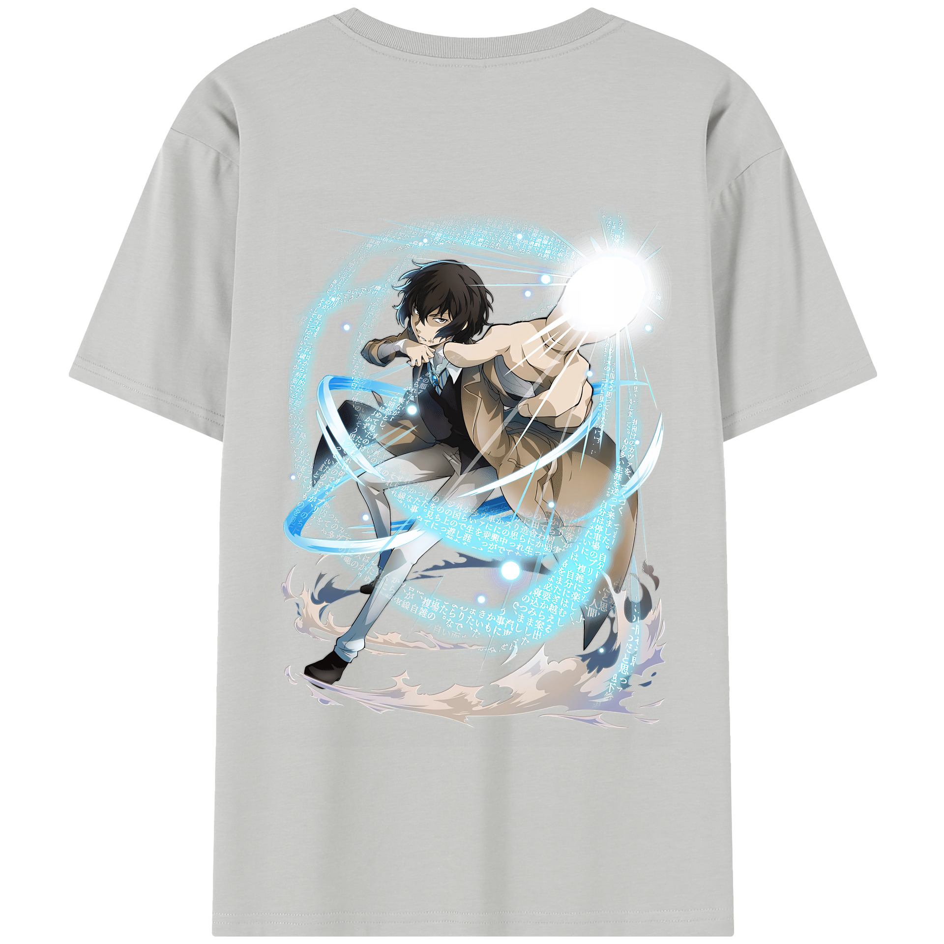 （画像用） 文豪ストレイドッグス Bungo Stray Dogs 綿100％半袖Tシャツ（背面プリント）