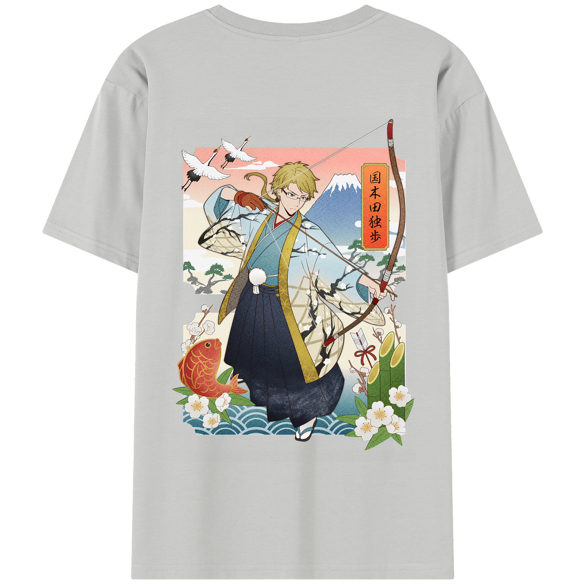 （画像用） 文豪ストレイドッグス Bungo Stray Dogs 綿100％半袖Tシャツ（背面プリント）