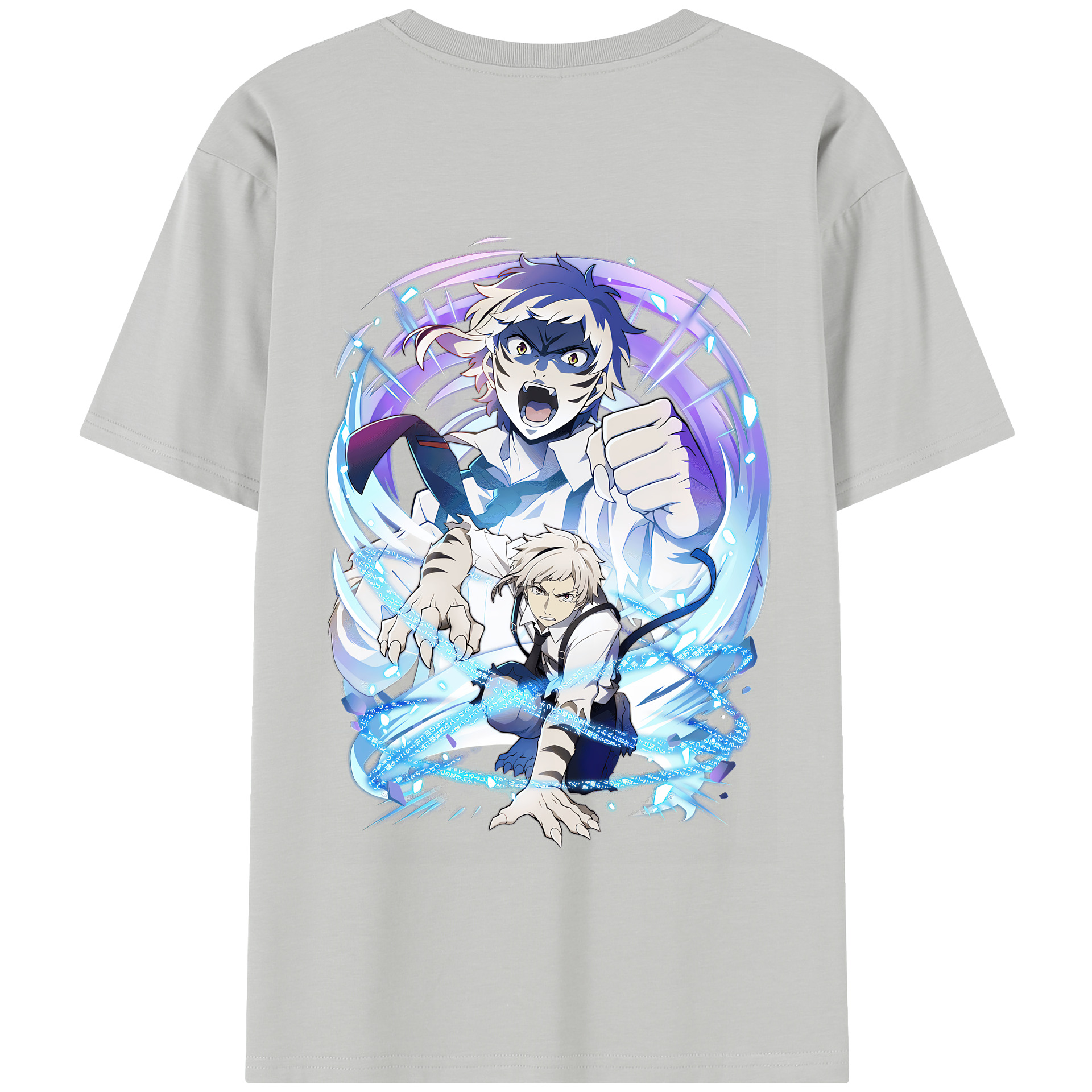 （画像用） 文豪ストレイドッグス Bungo Stray Dogs 綿100％半袖Tシャツ（背面プリント）