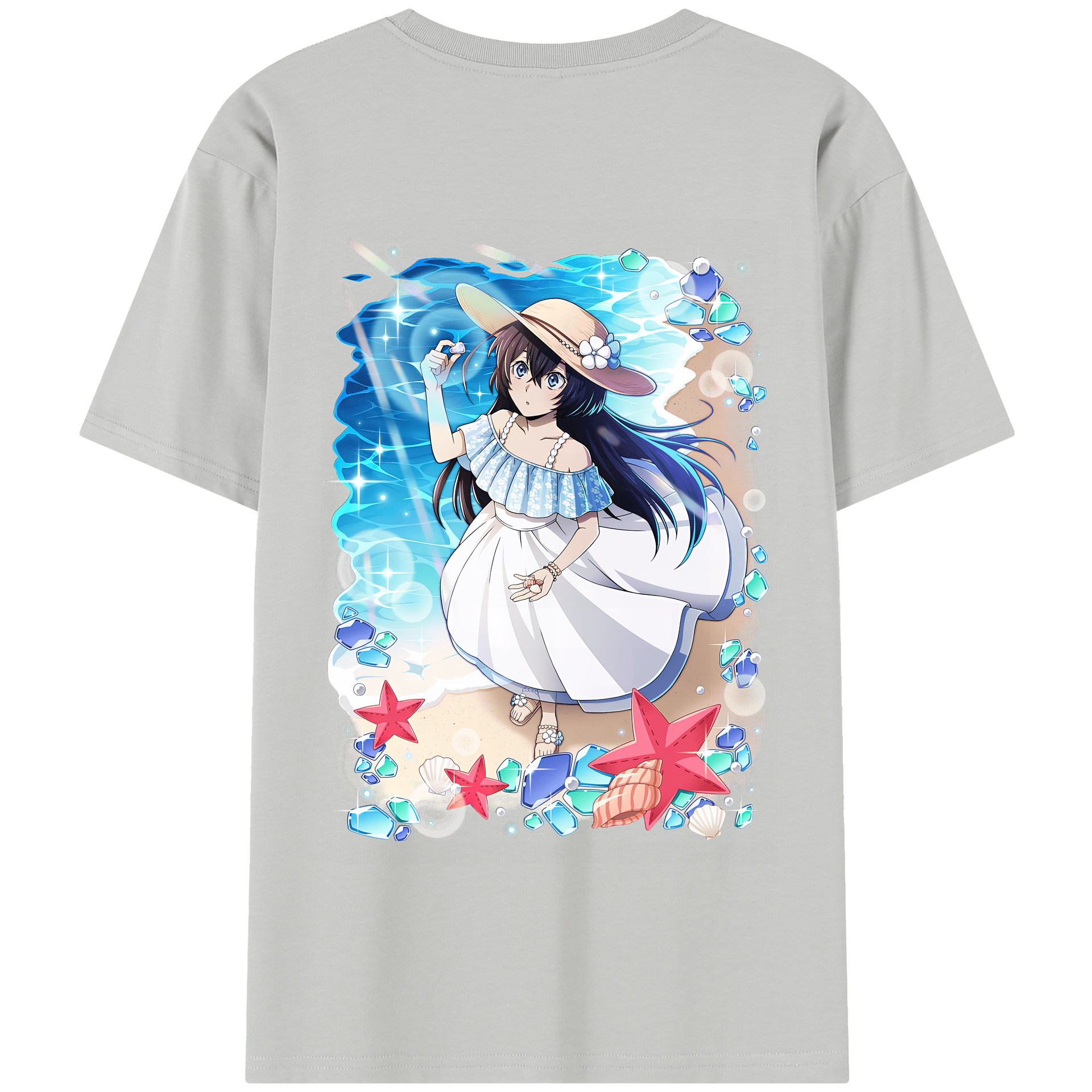 （画像用） 文豪ストレイドッグス Bungo Stray Dogs 綿100％半袖Tシャツ（背面プリント）