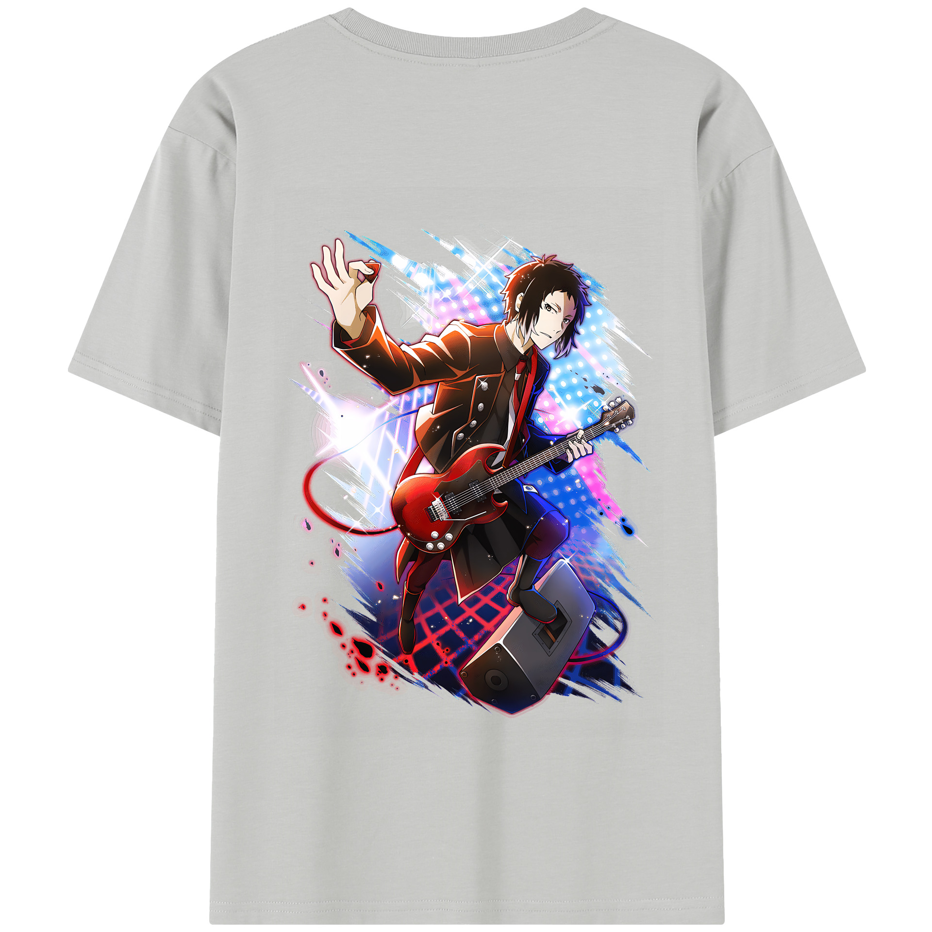 （画像用） 文豪ストレイドッグス Bungo Stray Dogs 綿100％半袖Tシャツ（背面プリント）