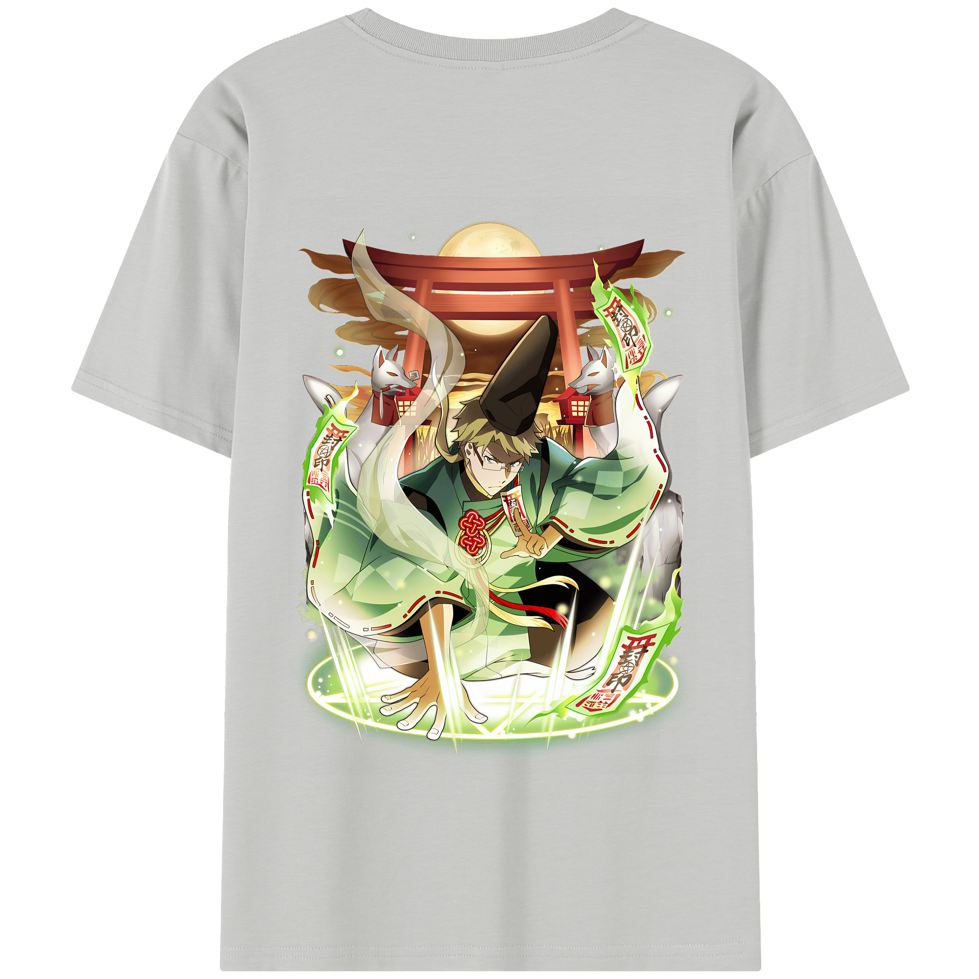 （画像用） 文豪ストレイドッグス Bungo Stray Dogs 綿100％半袖Tシャツ（背面プリント）