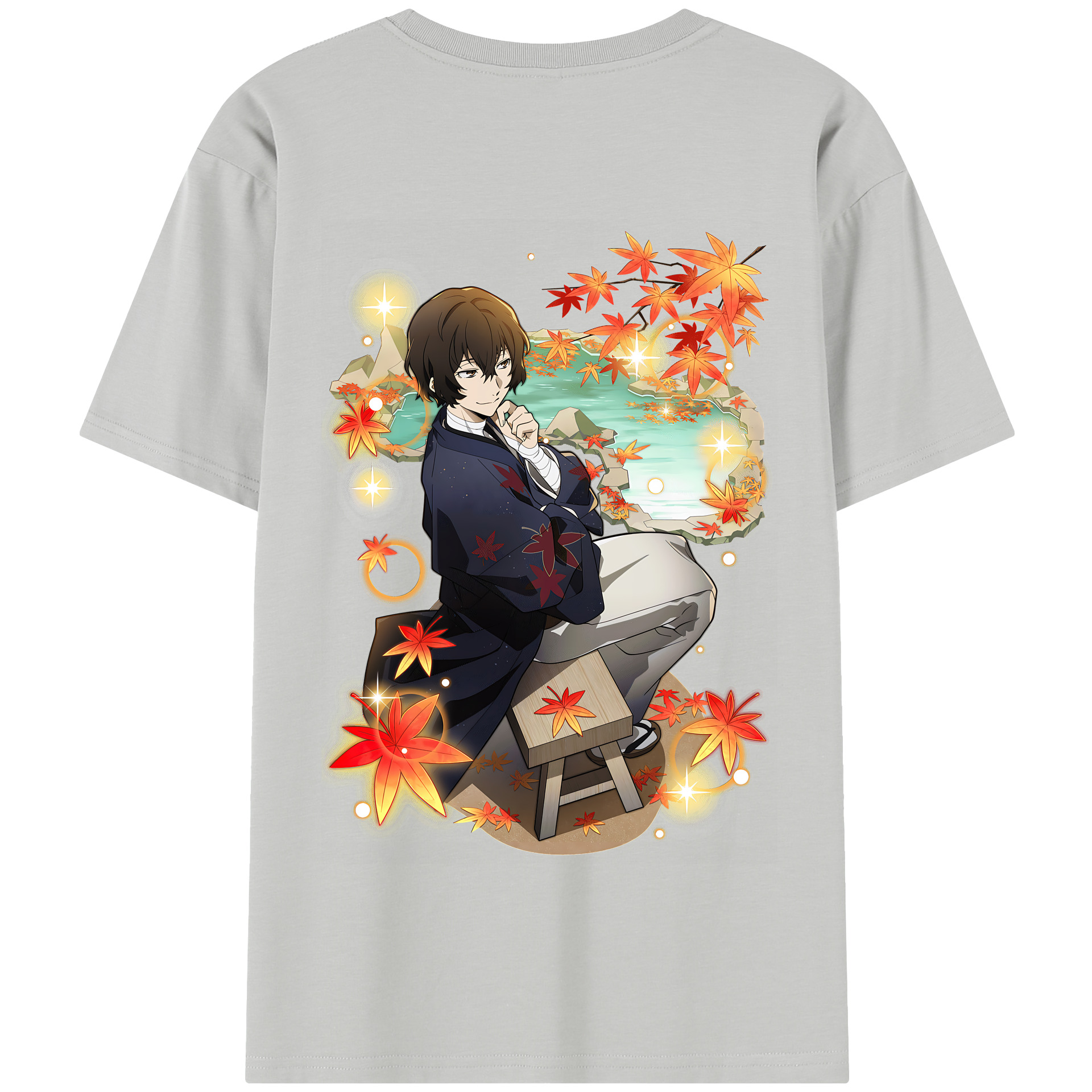 （画像用） 文豪ストレイドッグス Bungo Stray Dogs 綿100％半袖Tシャツ（背面プリント）