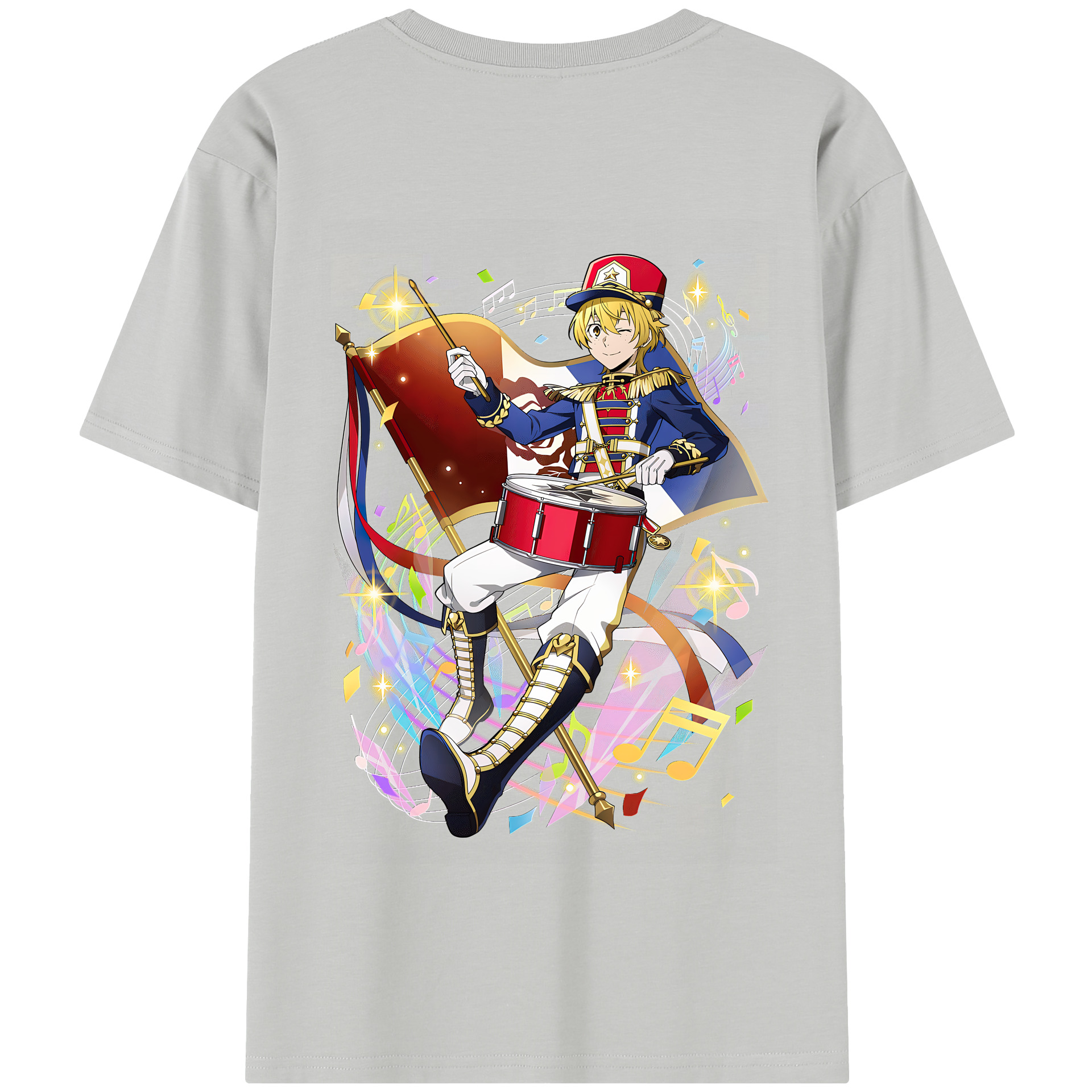（画像用） 文豪ストレイドッグス Bungo Stray Dogs 綿100％半袖Tシャツ（背面プリント）