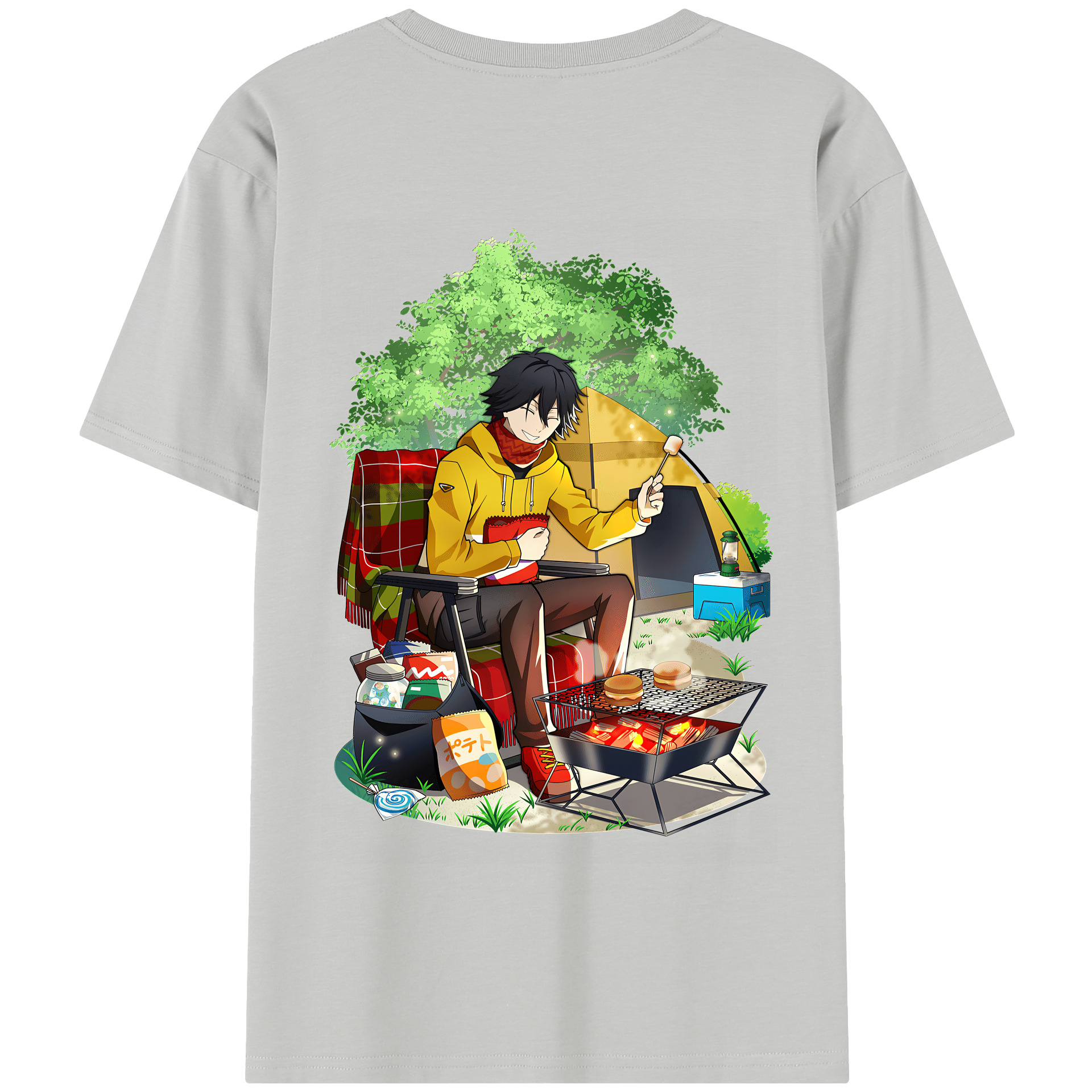 （画像用） 文豪ストレイドッグス Bungo Stray Dogs 綿100％半袖Tシャツ（背面プリント）