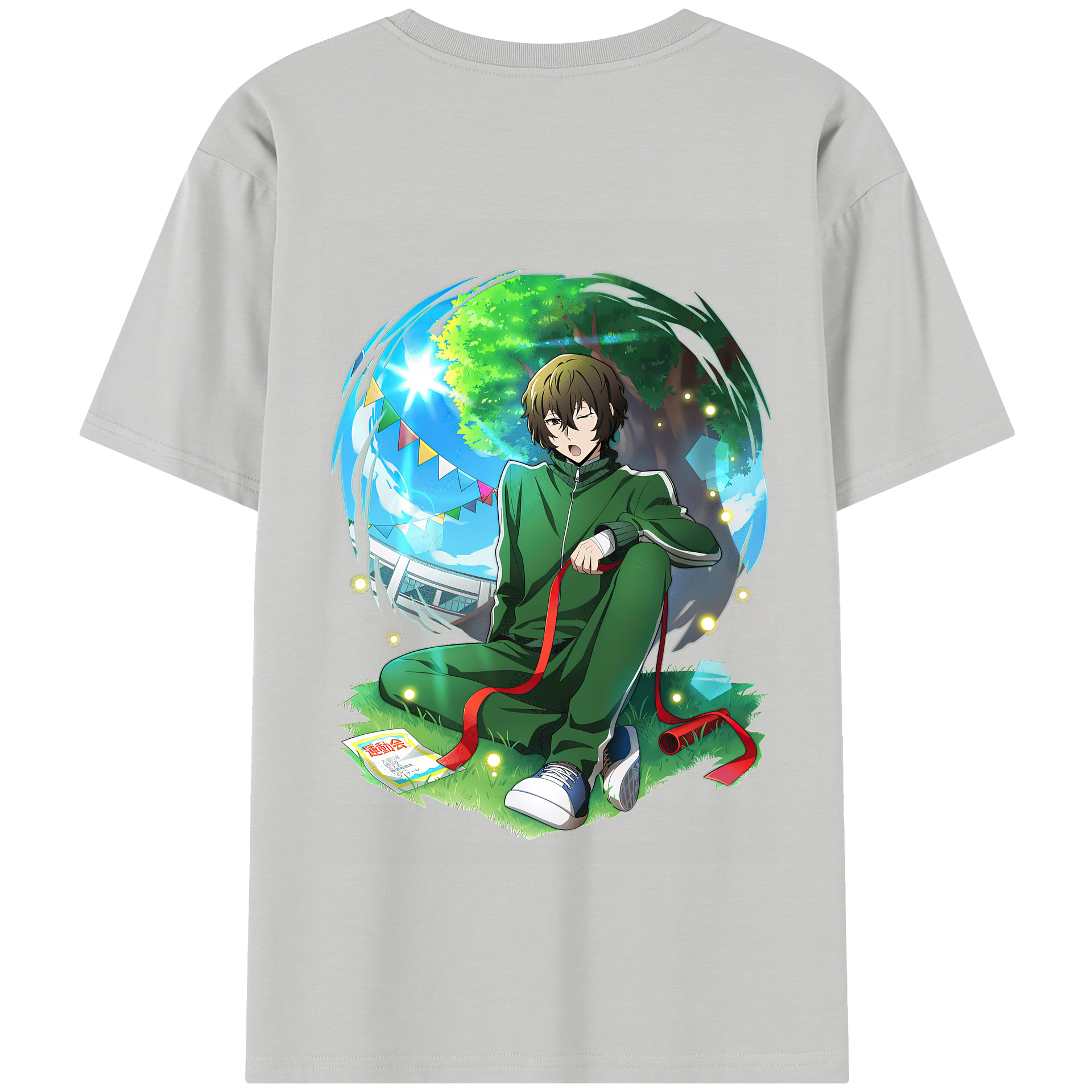 （画像用） 文豪ストレイドッグス Bungo Stray Dogs 綿100％半袖Tシャツ（背面プリント）