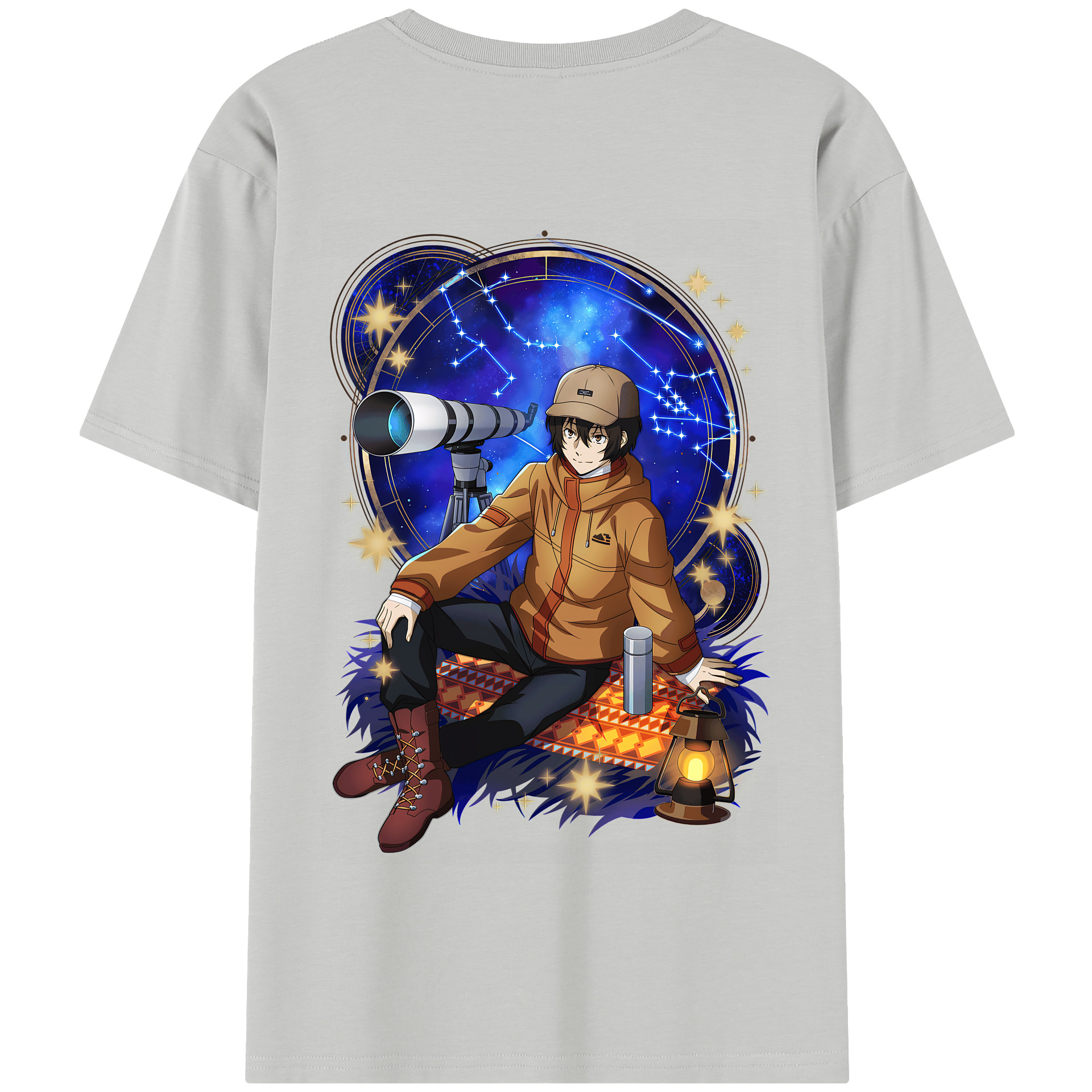 （画像用） 文豪ストレイドッグス Bungo Stray Dogs 綿100％半袖Tシャツ（背面プリント）