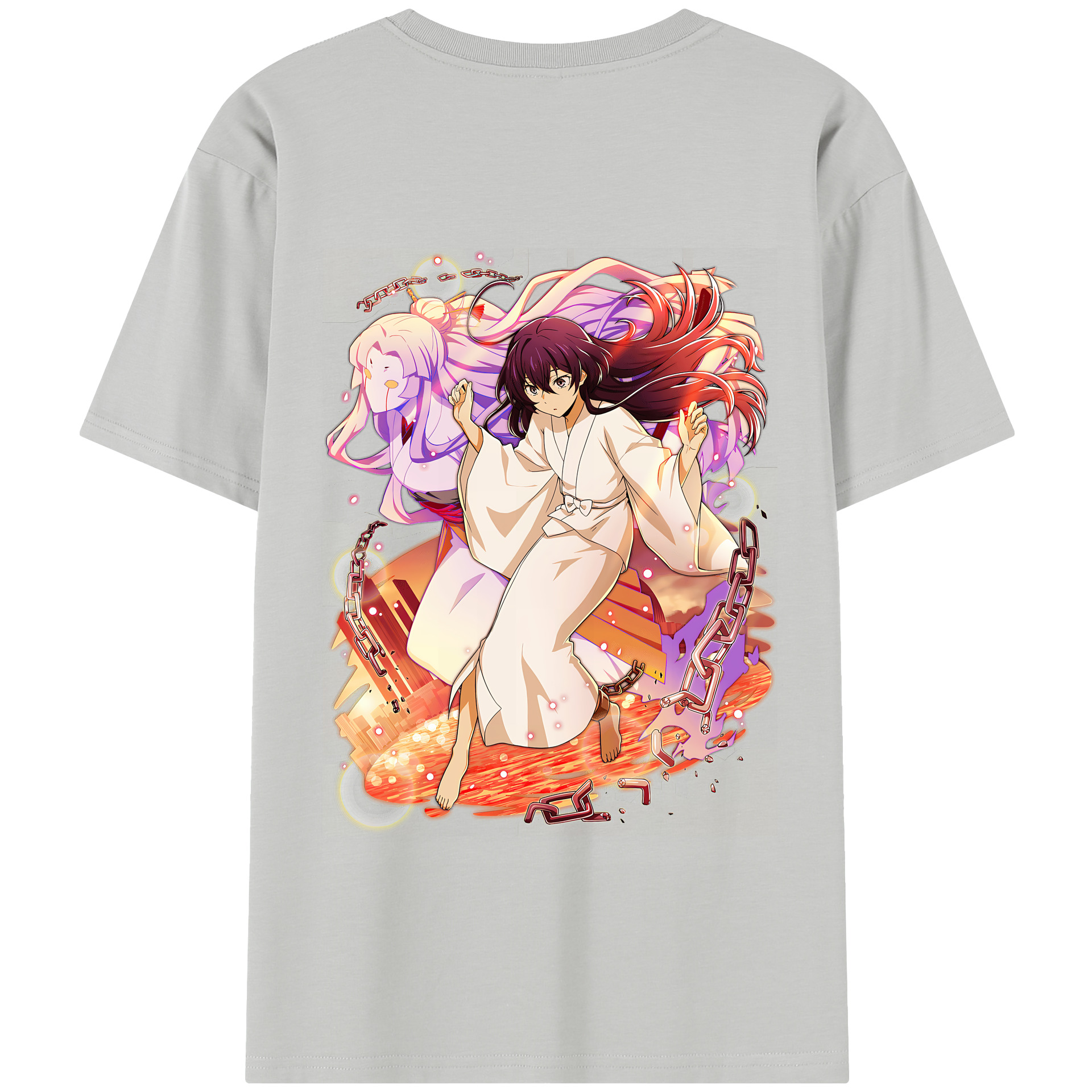 （画像用） 文豪ストレイドッグス Bungo Stray Dogs 綿100％半袖Tシャツ（背面プリント）
