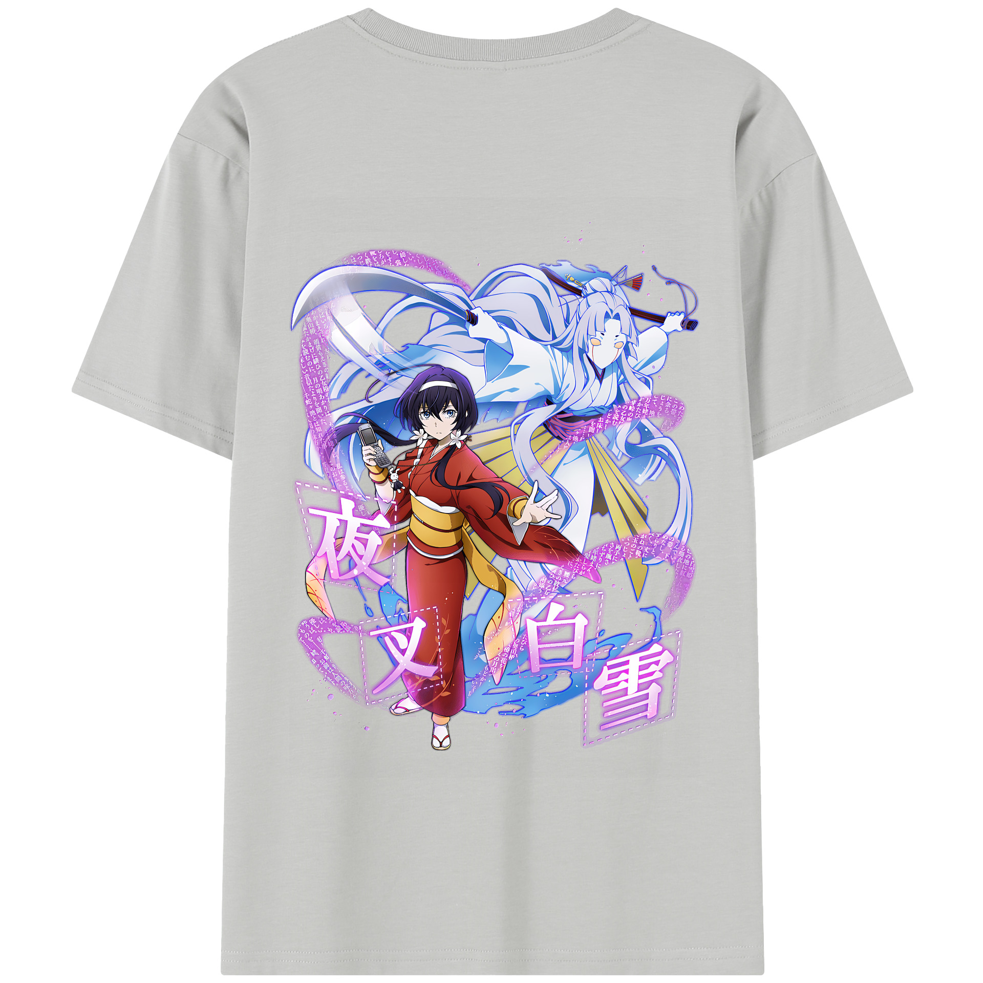 （画像用） 文豪ストレイドッグス Bungo Stray Dogs 綿100％半袖Tシャツ（背面プリント）