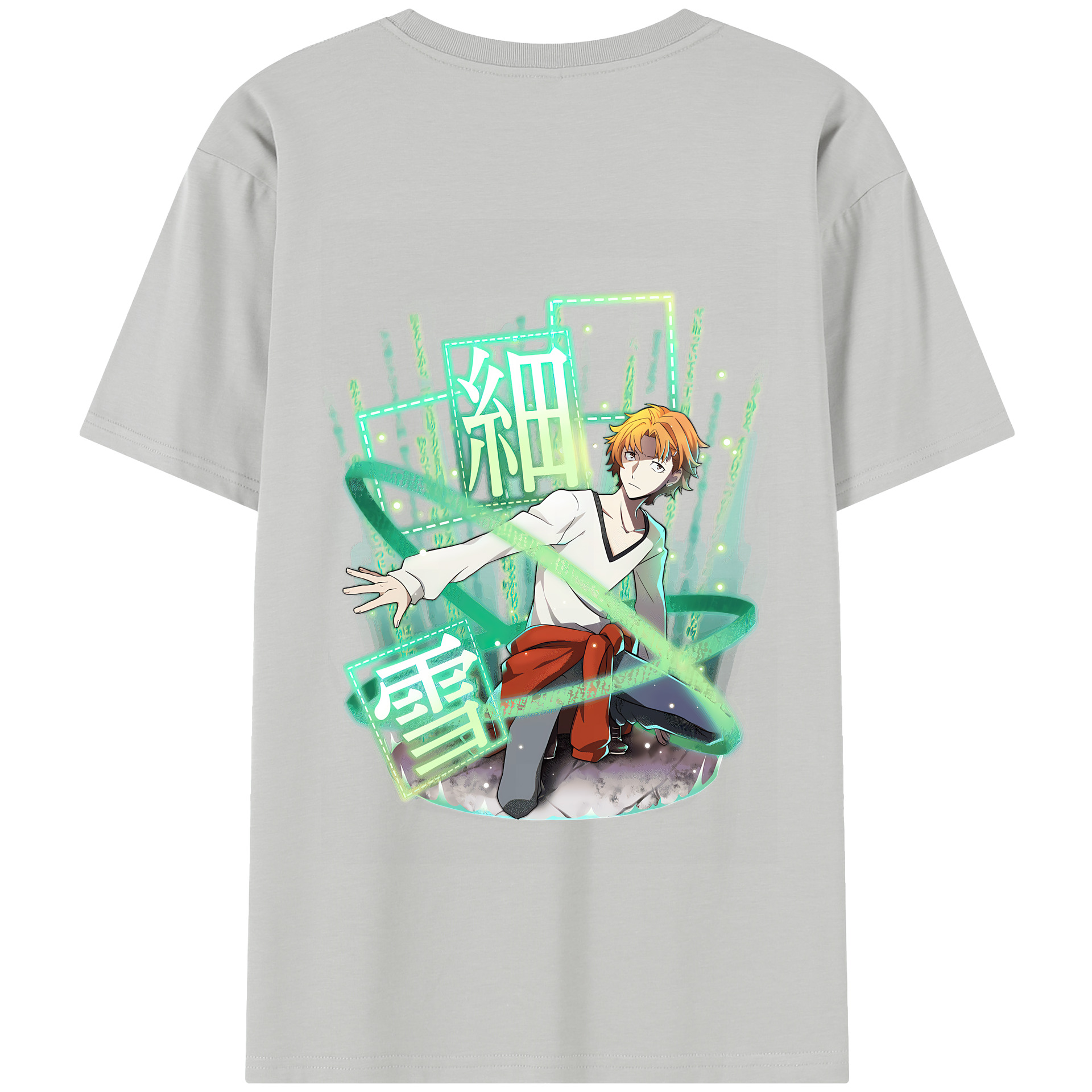 （画像用） 文豪ストレイドッグス Bungo Stray Dogs 綿100％半袖Tシャツ（背面プリント）