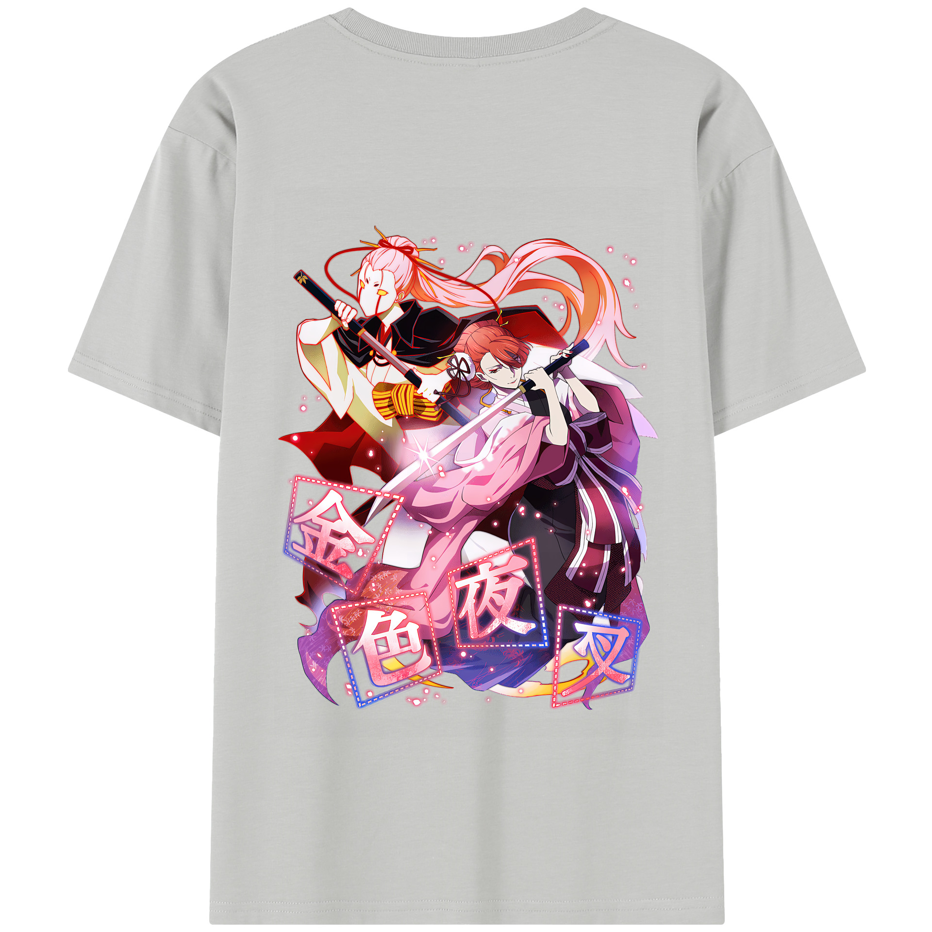 （画像用） 文豪ストレイドッグス Bungo Stray Dogs 綿100％半袖Tシャツ（背面プリント）