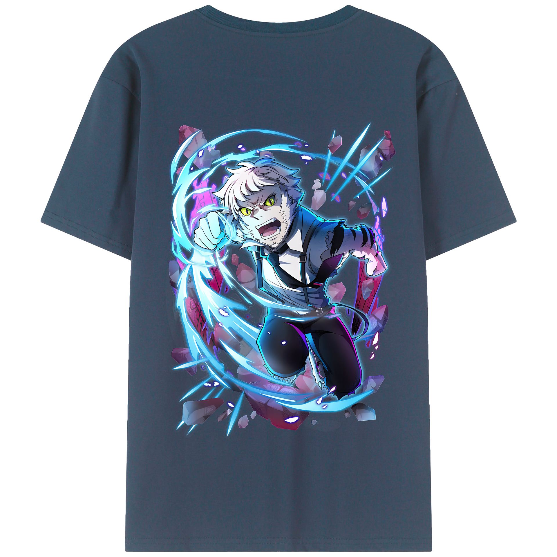 （画像用） 文豪ストレイドッグス Bungo Stray Dogs 綿100％半袖Tシャツ（背面プリント）