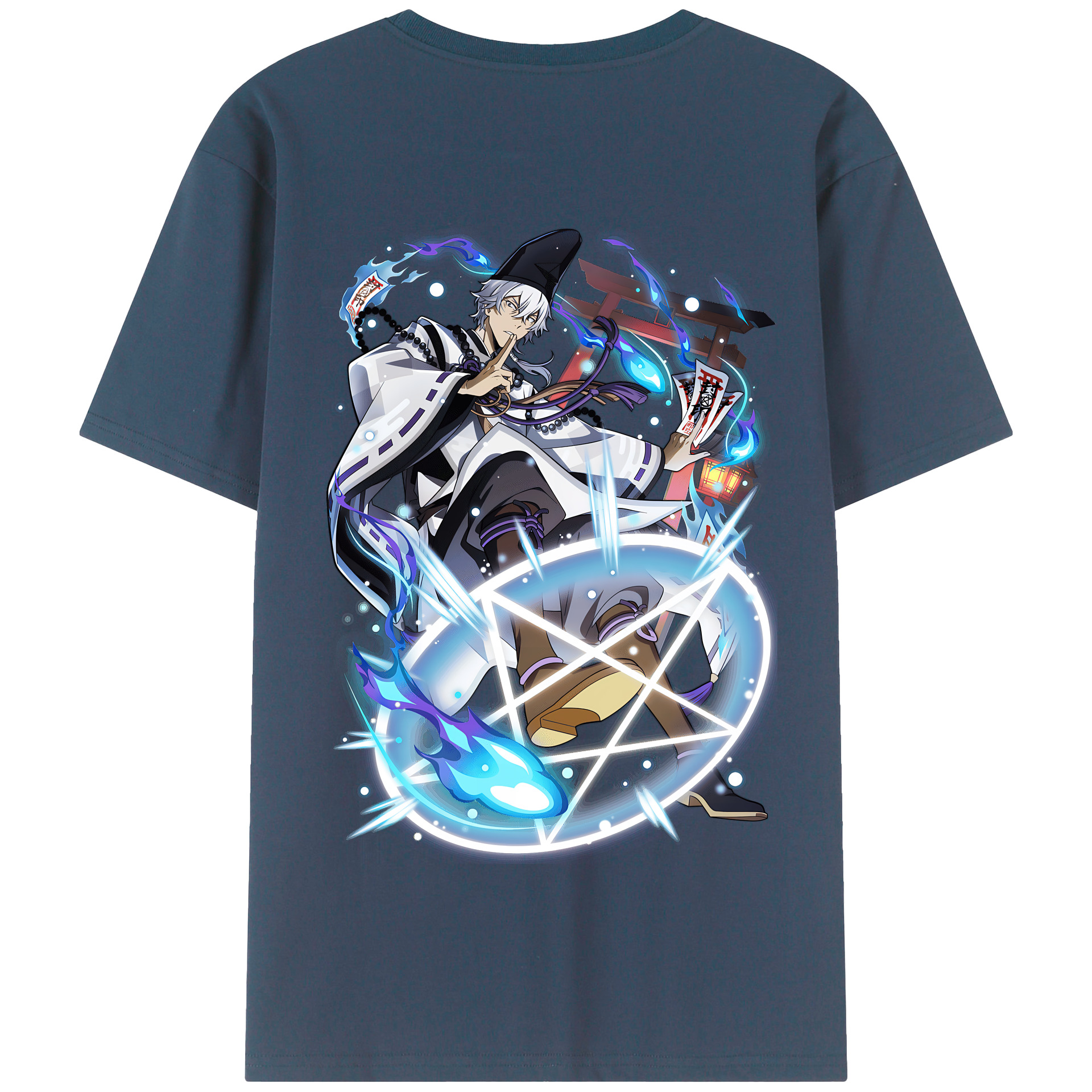 （画像用） 文豪ストレイドッグス Bungo Stray Dogs 綿100％半袖Tシャツ（背面プリント）