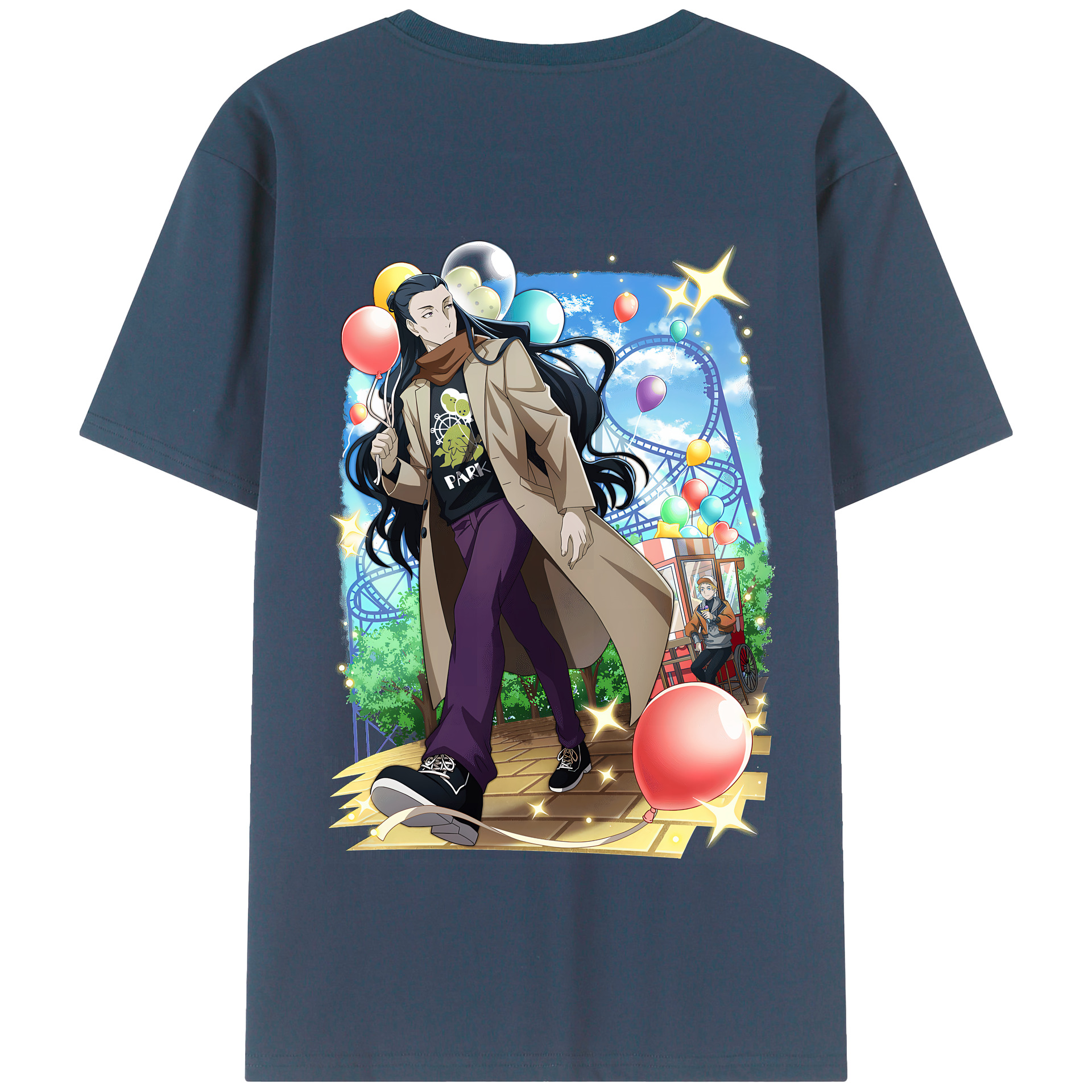 （画像用） 文豪ストレイドッグス Bungo Stray Dogs 綿100％半袖Tシャツ（背面プリント）