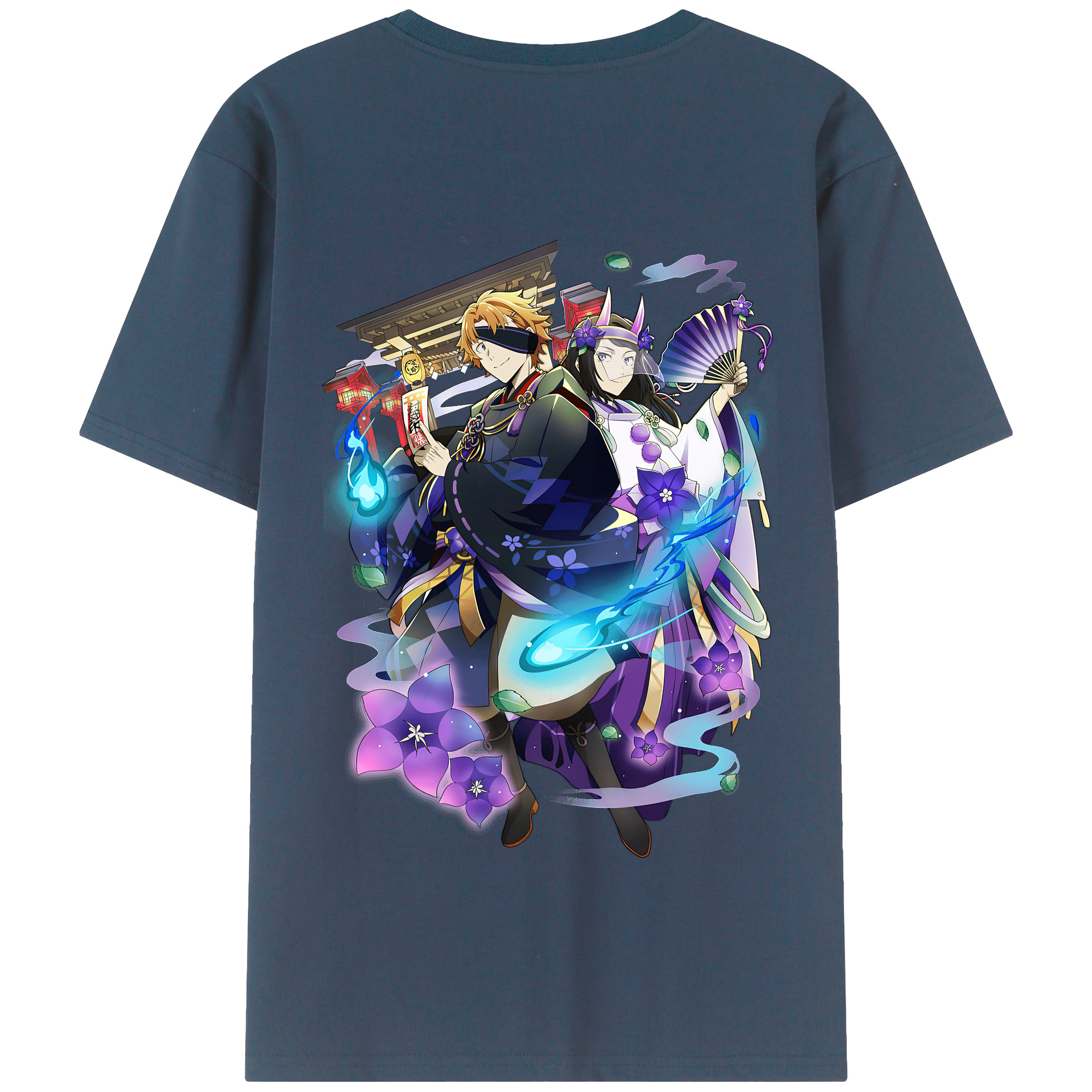 （画像用） 文豪ストレイドッグス Bungo Stray Dogs 綿100％半袖Tシャツ（背面プリント）