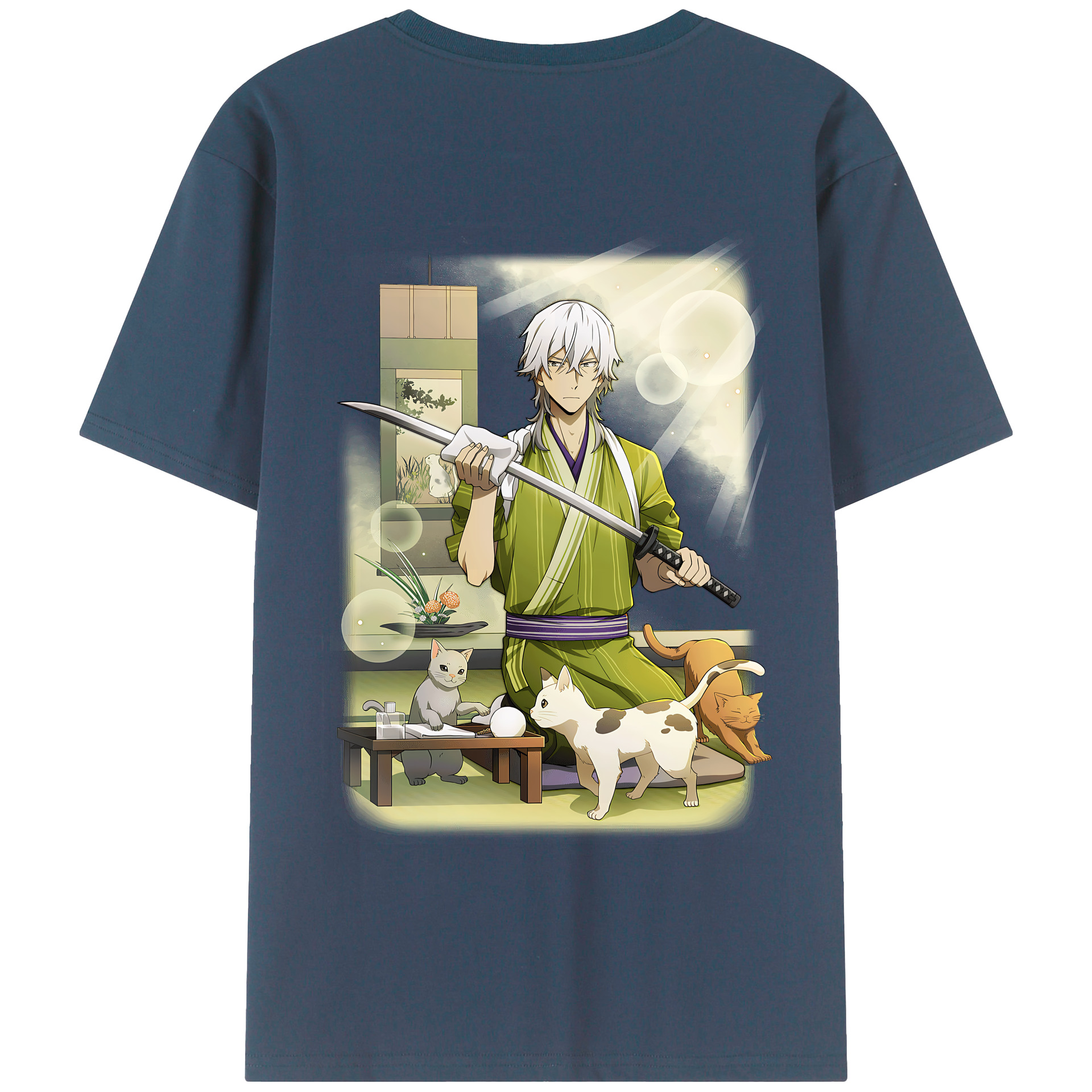 （画像用） 文豪ストレイドッグス Bungo Stray Dogs 綿100％半袖Tシャツ（背面プリント）