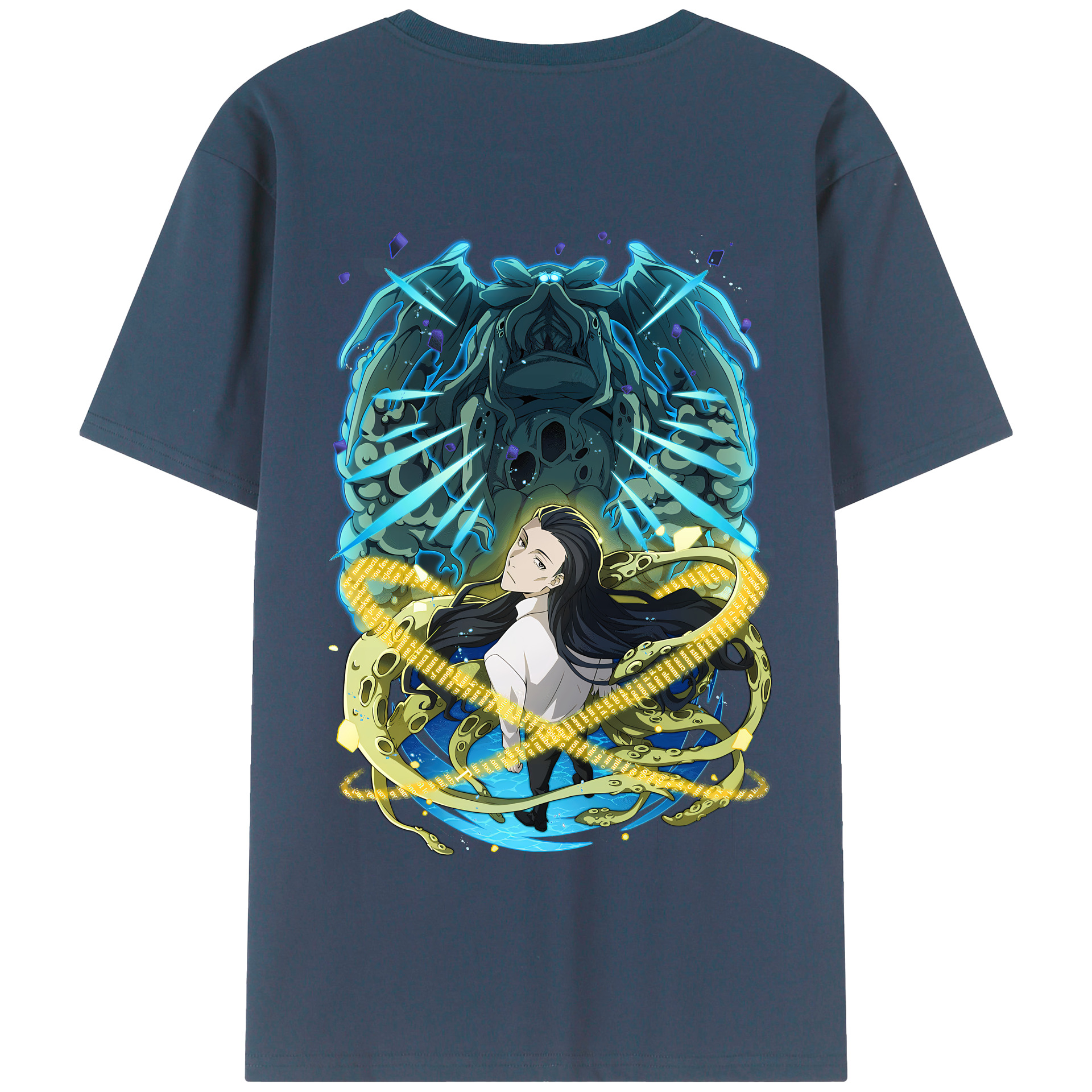 （画像用） 文豪ストレイドッグス Bungo Stray Dogs 綿100％半袖Tシャツ（背面プリント）