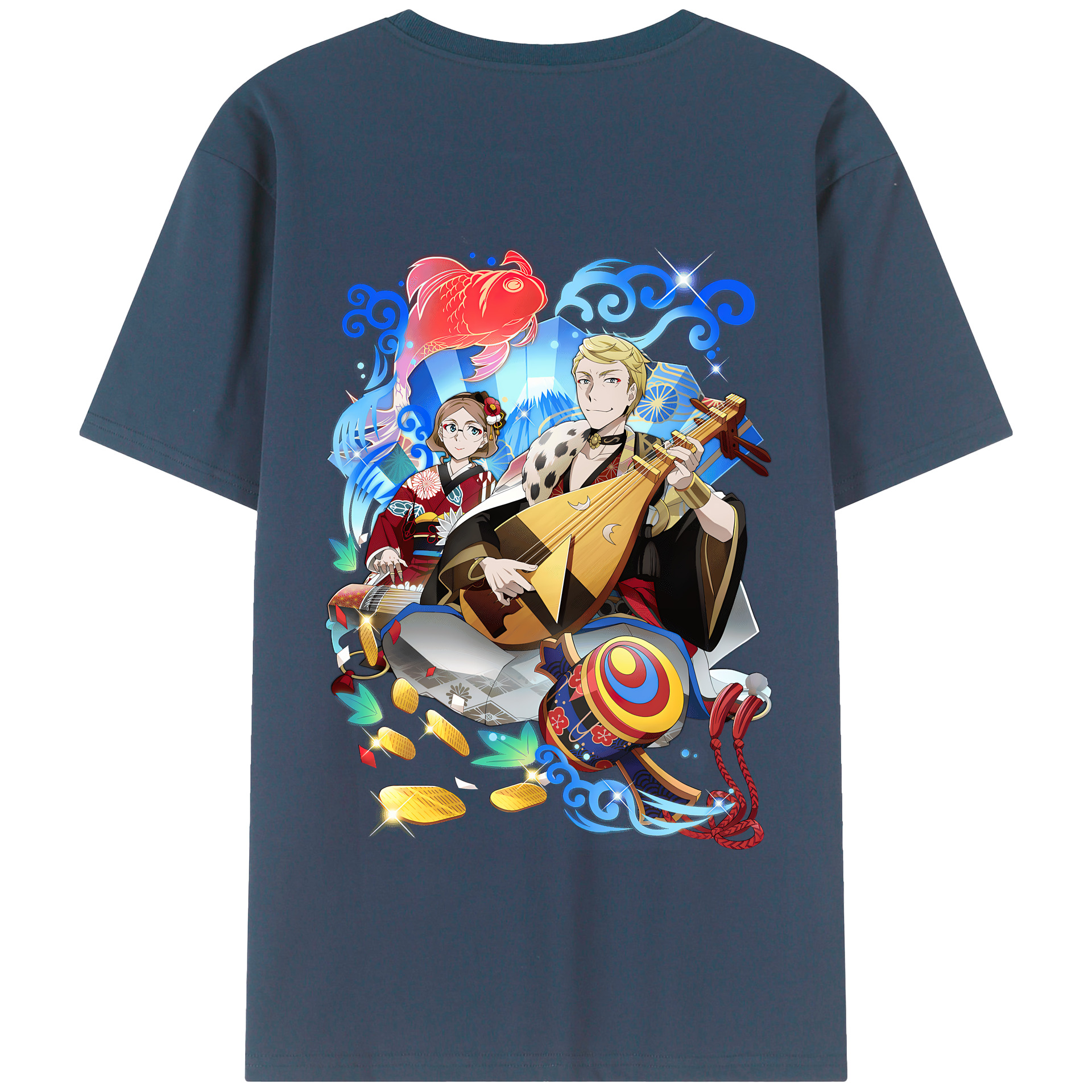 （画像用） 文豪ストレイドッグス Bungo Stray Dogs 綿100％半袖Tシャツ（背面プリント）
