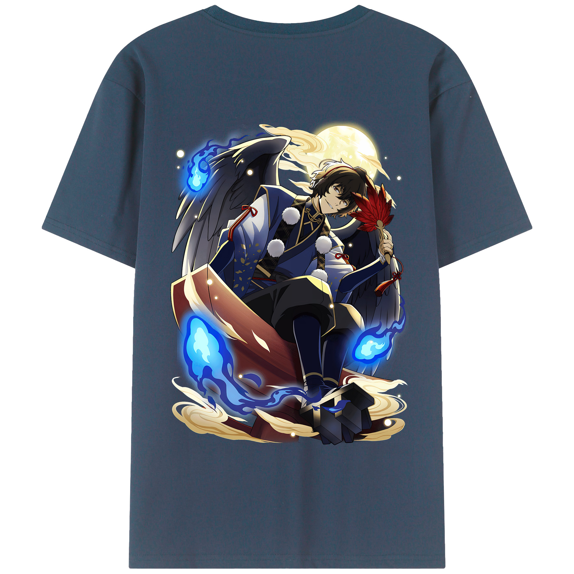 （画像用） 文豪ストレイドッグス Bungo Stray Dogs 綿100％半袖Tシャツ（背面プリント）