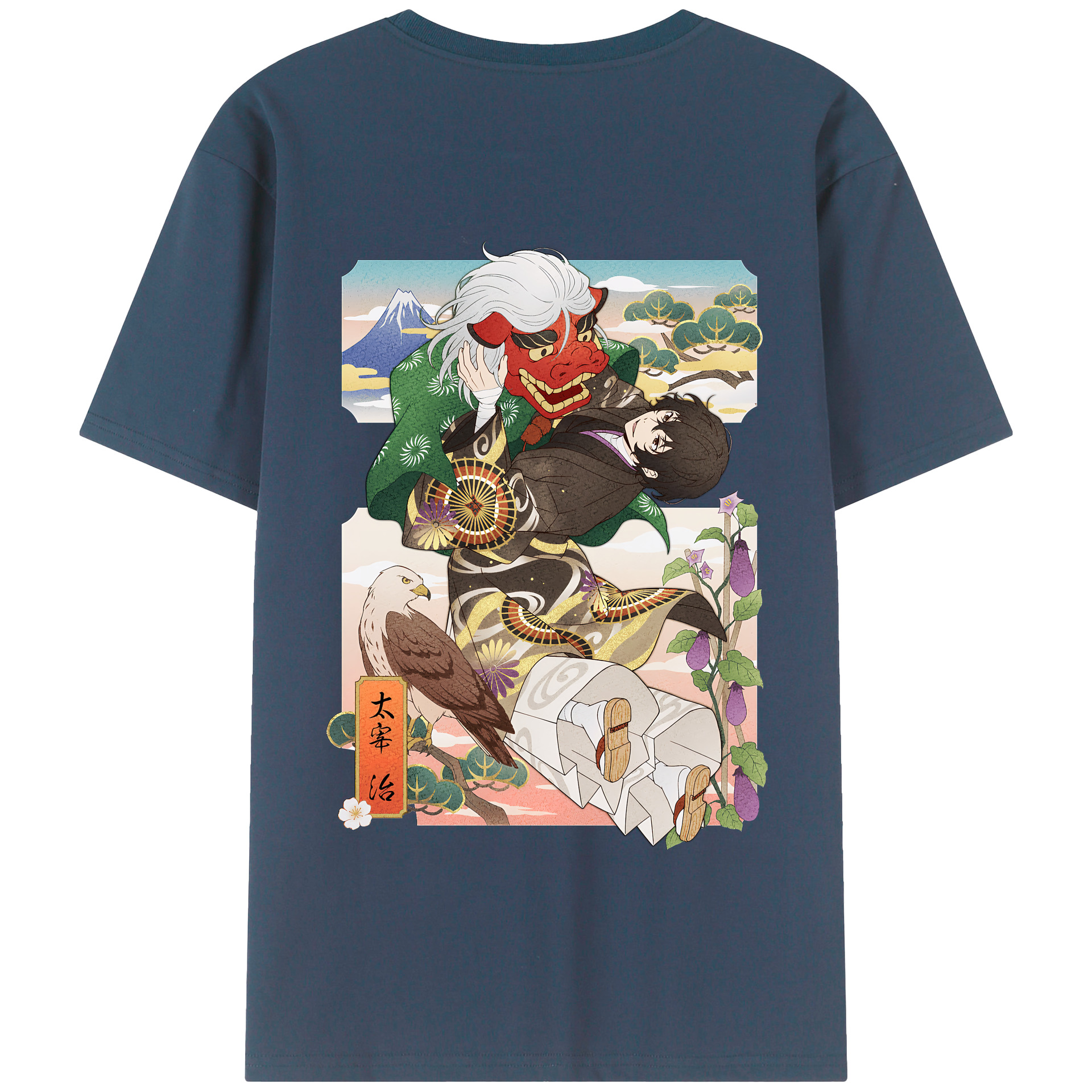 （画像用） 文豪ストレイドッグス Bungo Stray Dogs 綿100％半袖Tシャツ（背面プリント）