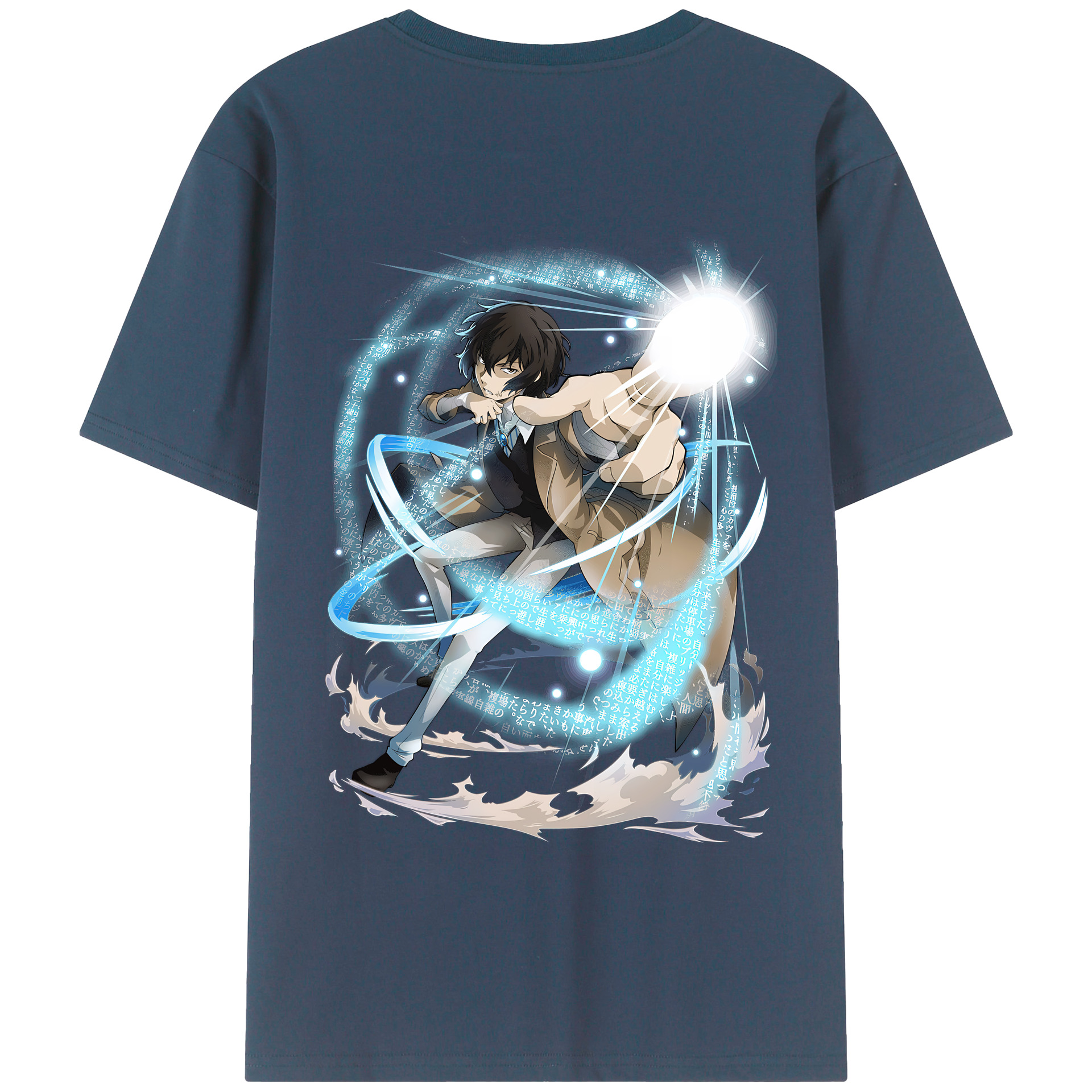 （画像用） 文豪ストレイドッグス Bungo Stray Dogs 綿100％半袖Tシャツ（背面プリント）
