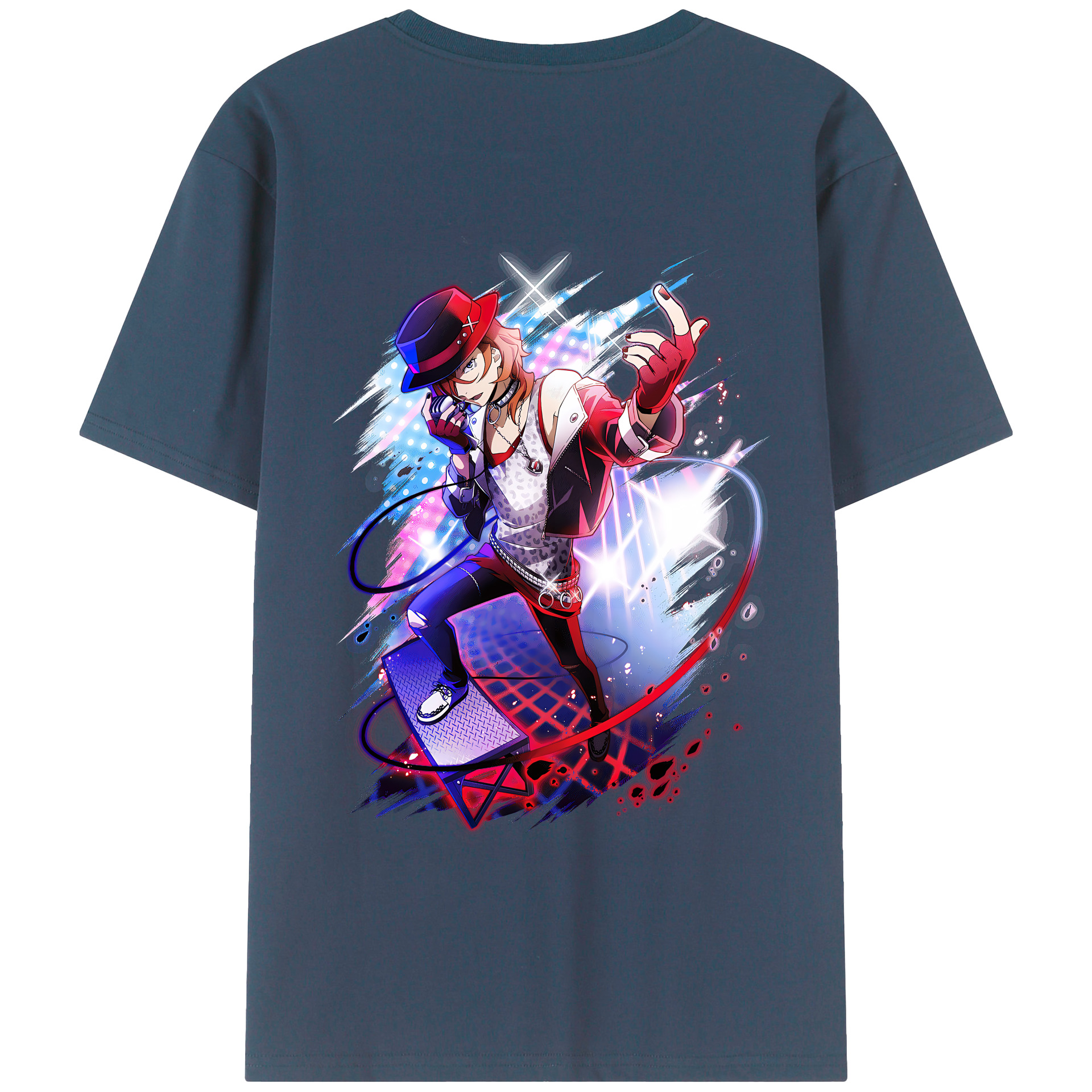 （画像用） 文豪ストレイドッグス Bungo Stray Dogs 綿100％半袖Tシャツ（背面プリント）