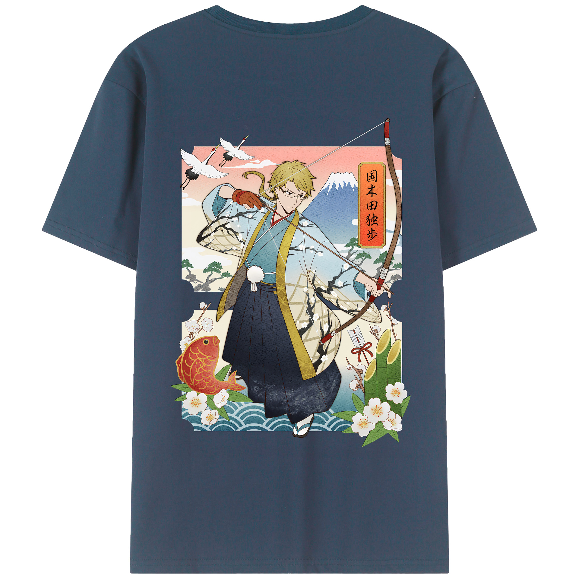（画像用） 文豪ストレイドッグス Bungo Stray Dogs 綿100％半袖Tシャツ（背面プリント）