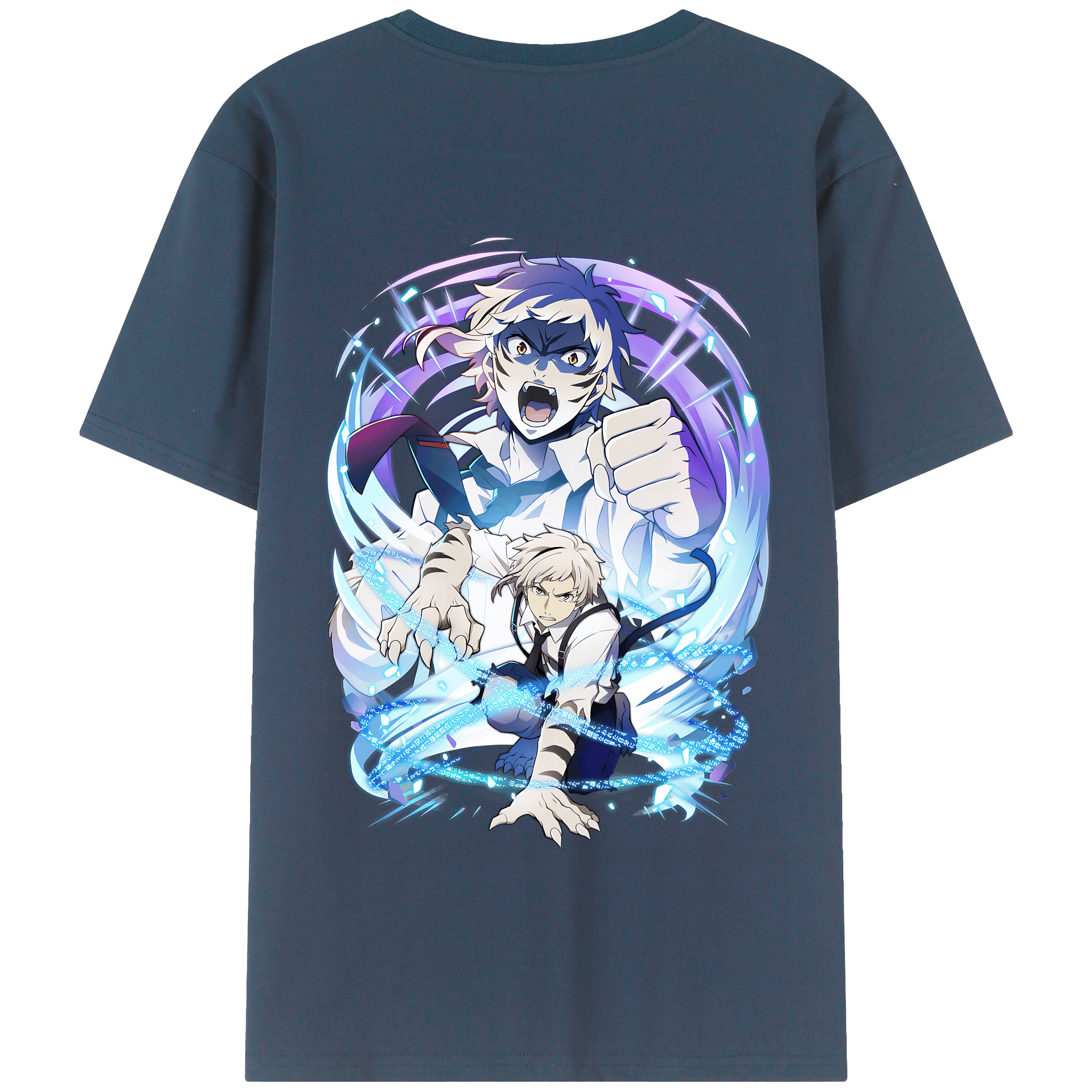 （画像用） 文豪ストレイドッグス Bungo Stray Dogs 綿100％半袖Tシャツ（背面プリント）