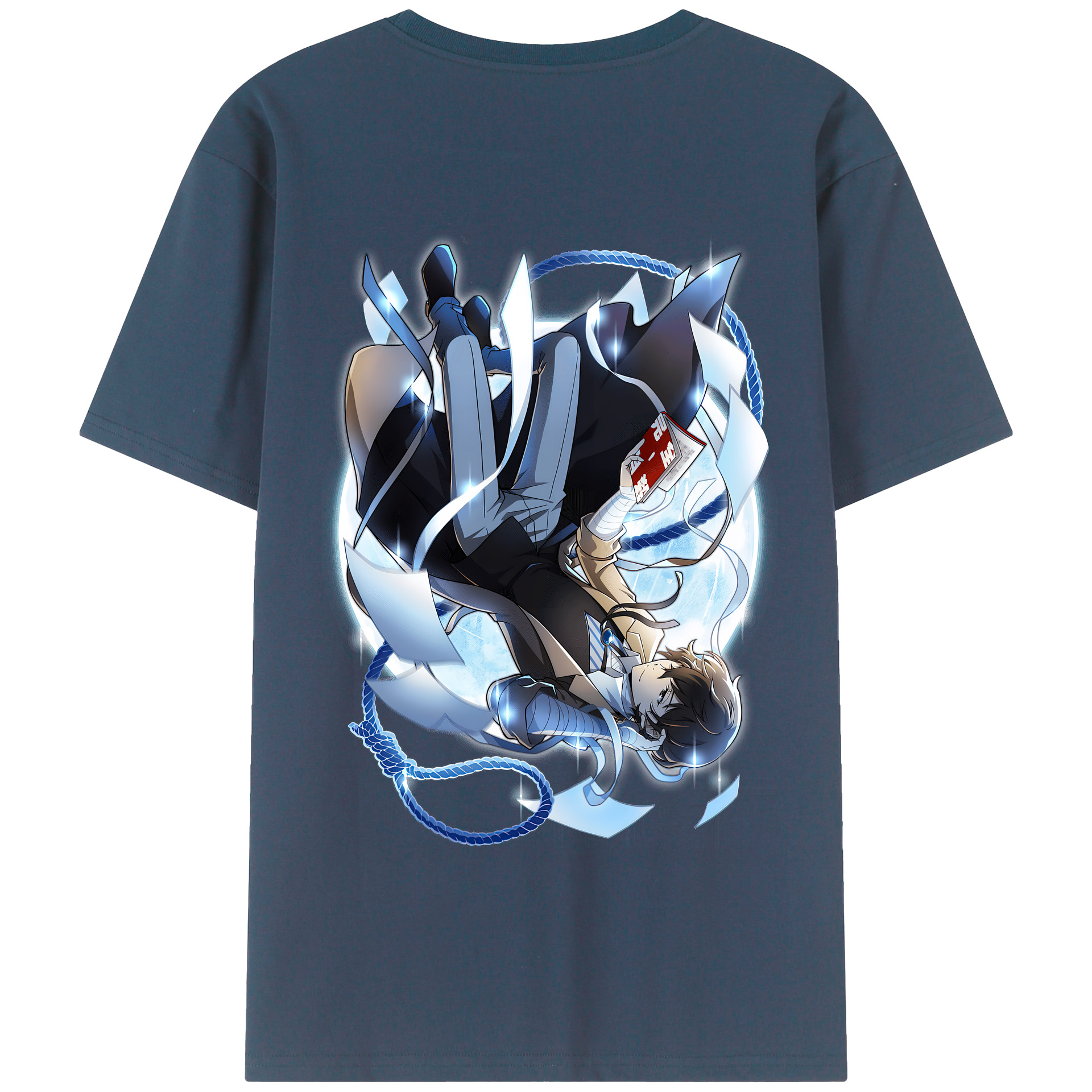 （画像用） 文豪ストレイドッグス Bungo Stray Dogs 綿100％半袖Tシャツ（背面プリント）
