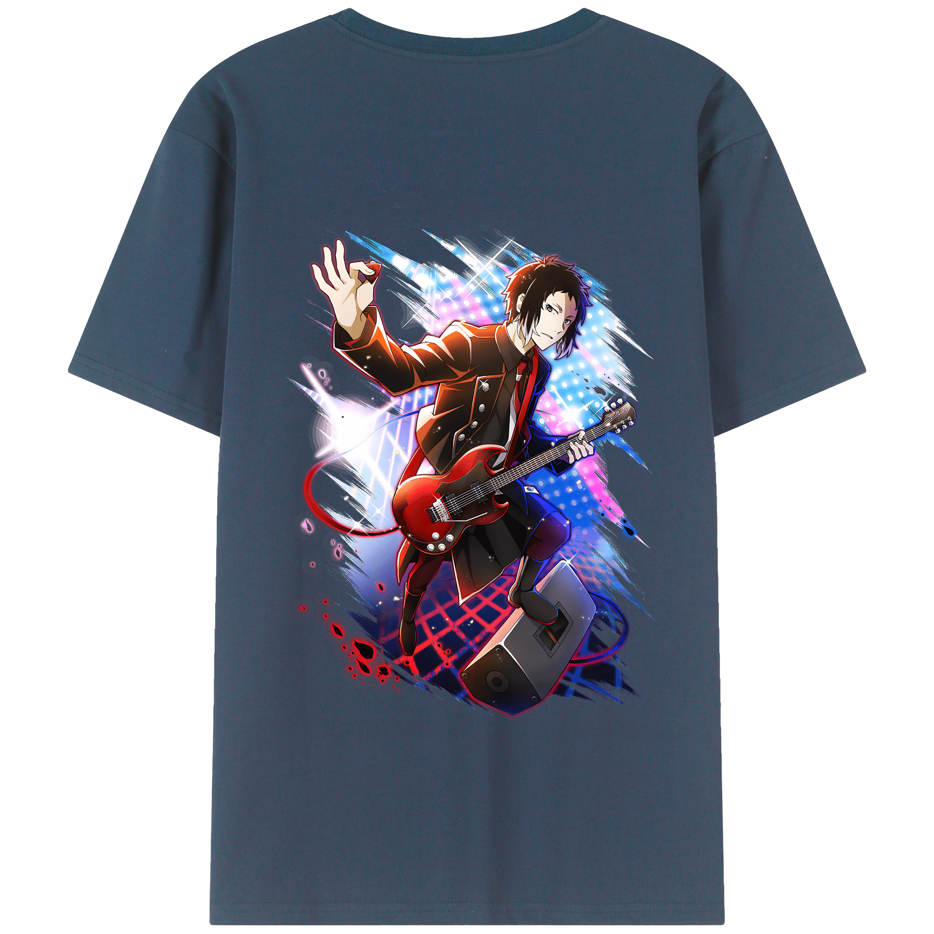 （画像用） 文豪ストレイドッグス Bungo Stray Dogs 綿100％半袖Tシャツ（背面プリント）