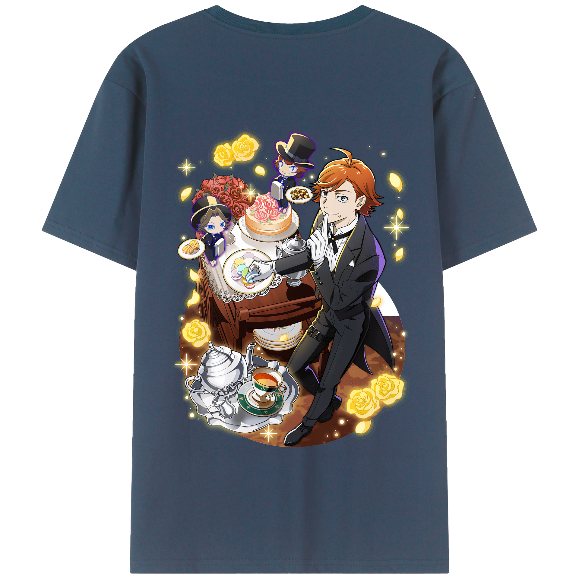 （画像用） 文豪ストレイドッグス Bungo Stray Dogs 綿100％半袖Tシャツ（背面プリント）