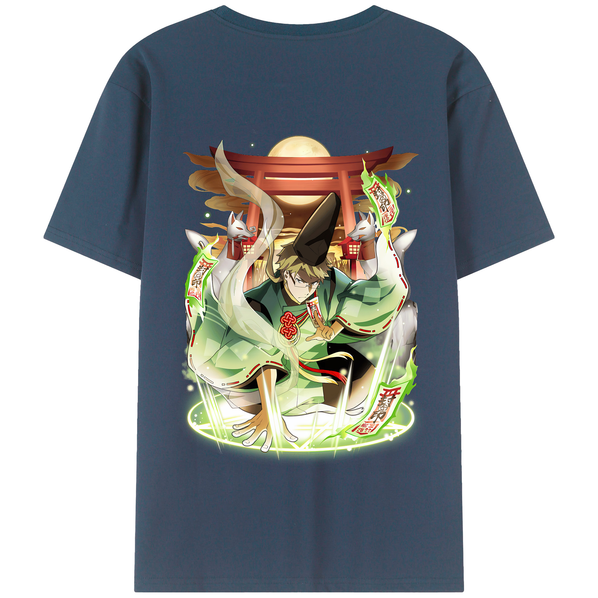 （画像用） 文豪ストレイドッグス Bungo Stray Dogs 綿100％半袖Tシャツ（背面プリント）