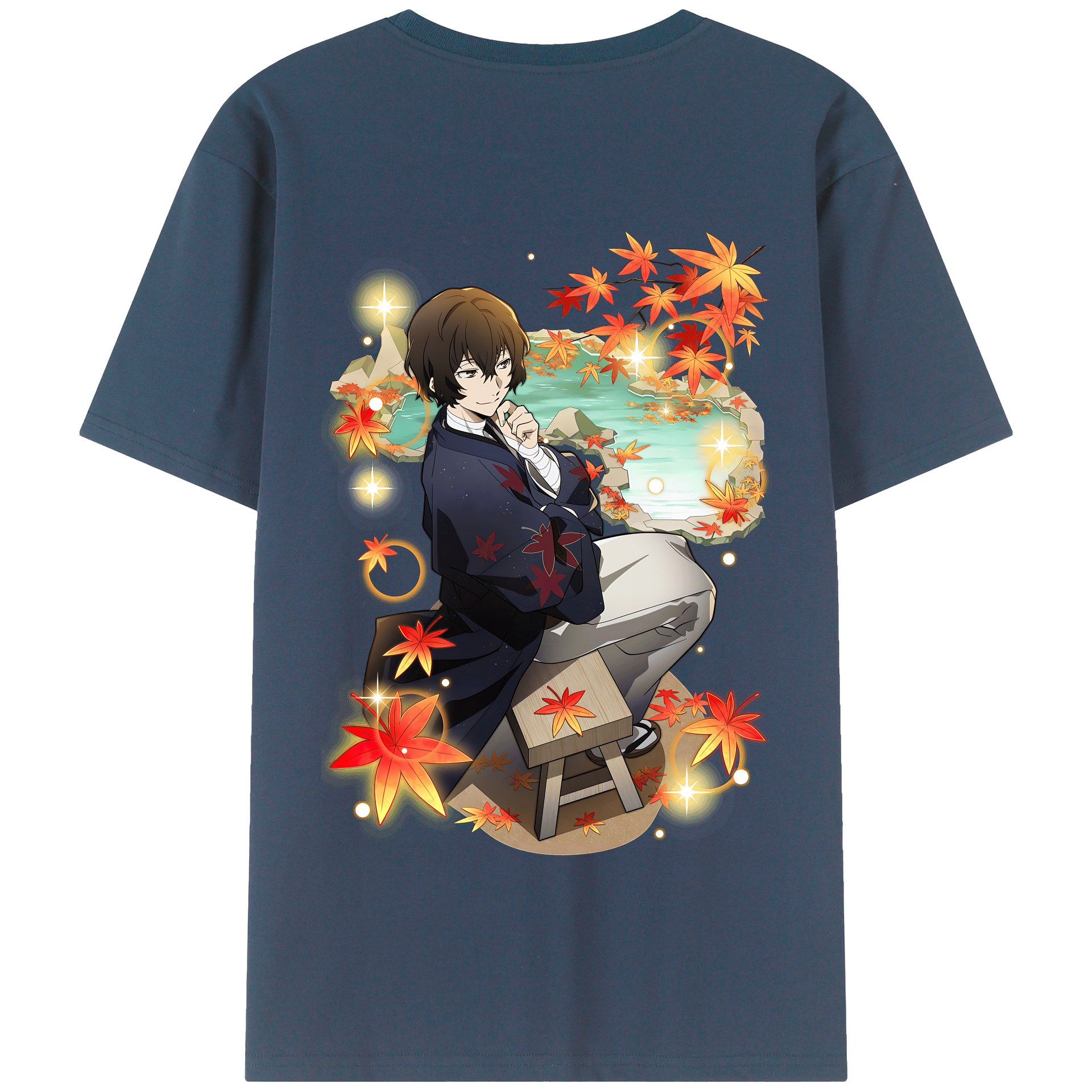 （画像用） 文豪ストレイドッグス Bungo Stray Dogs 綿100％半袖Tシャツ（背面プリント）