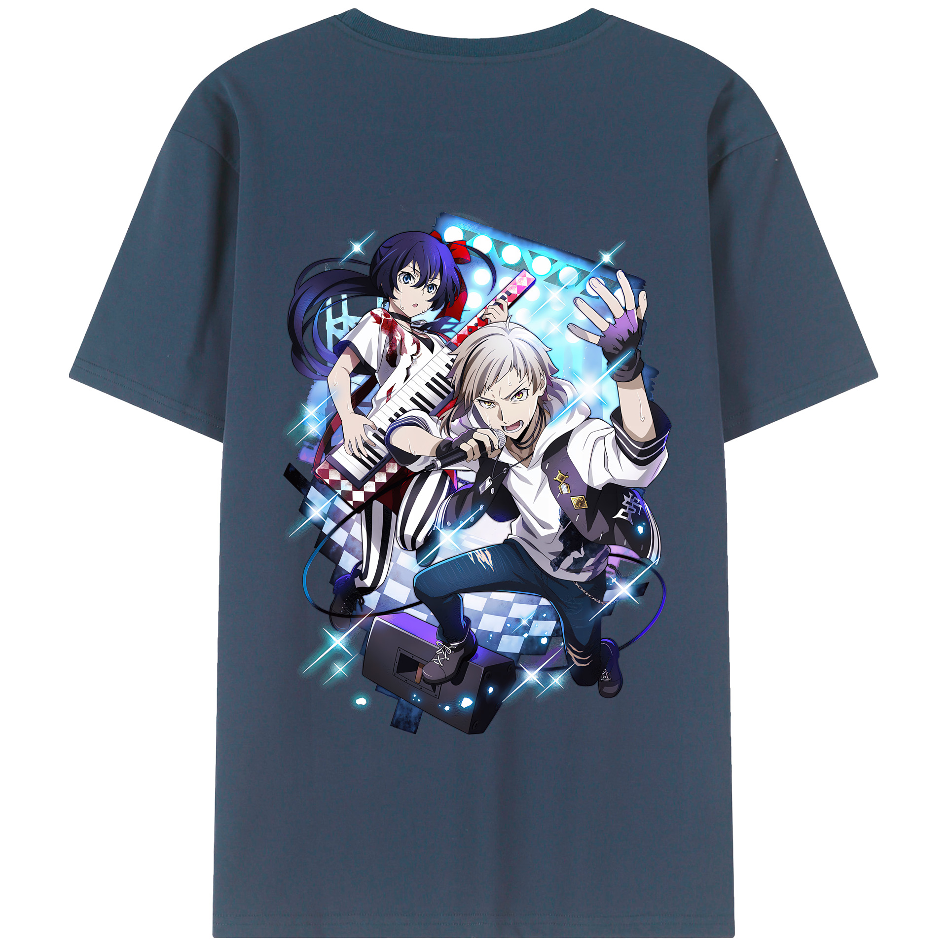 （画像用） 文豪ストレイドッグス Bungo Stray Dogs 綿100％半袖Tシャツ（背面プリント）
