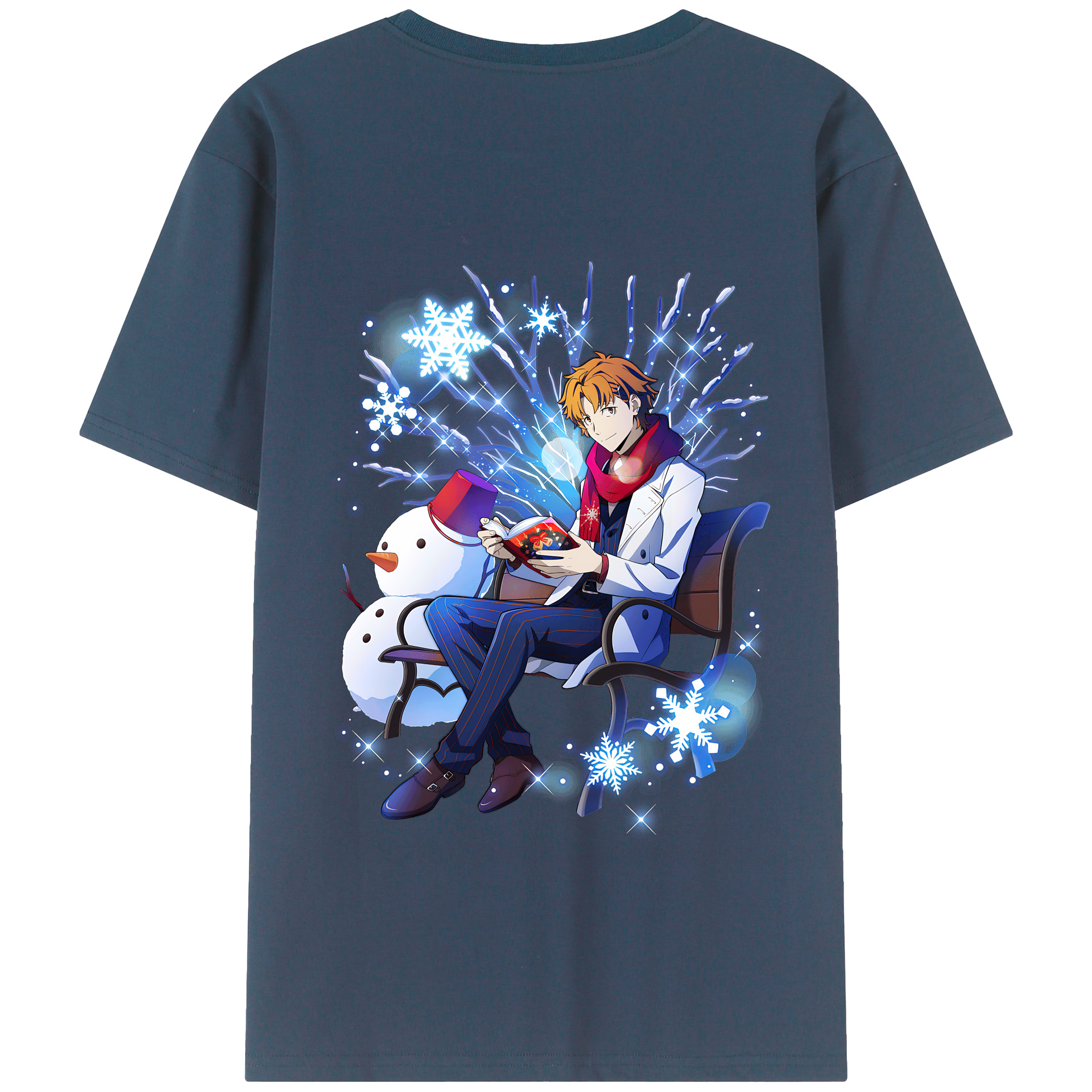 （画像用） 文豪ストレイドッグス Bungo Stray Dogs 綿100％半袖Tシャツ（背面プリント）