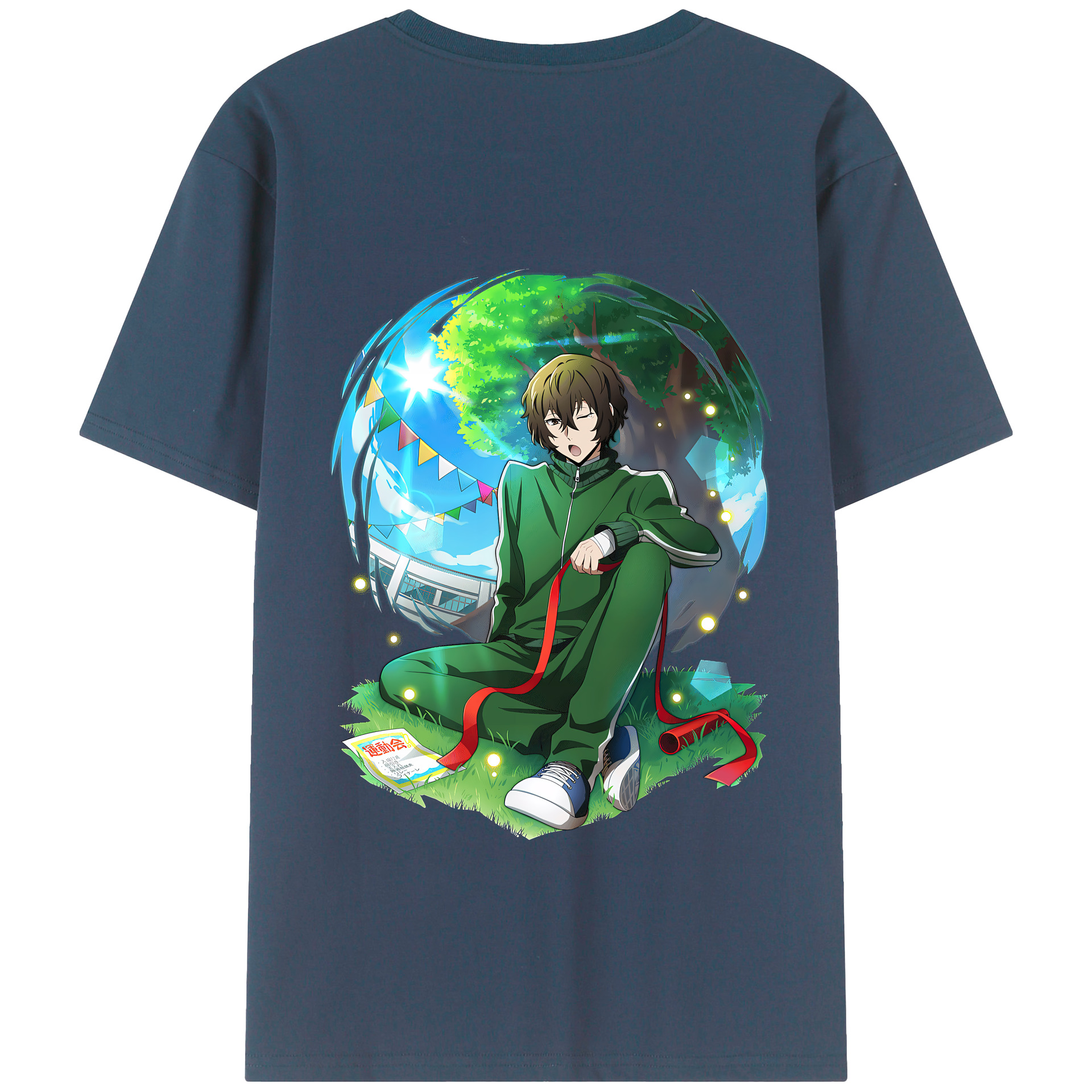 （画像用） 文豪ストレイドッグス Bungo Stray Dogs 綿100％半袖Tシャツ（背面プリント）