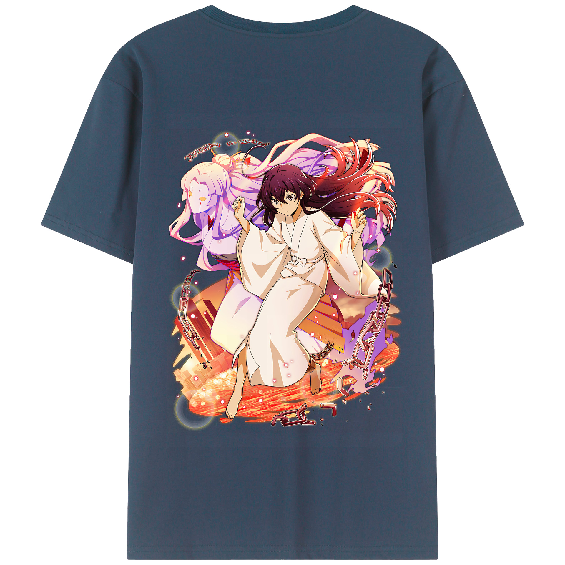 （画像用） 文豪ストレイドッグス Bungo Stray Dogs 綿100％半袖Tシャツ（背面プリント）